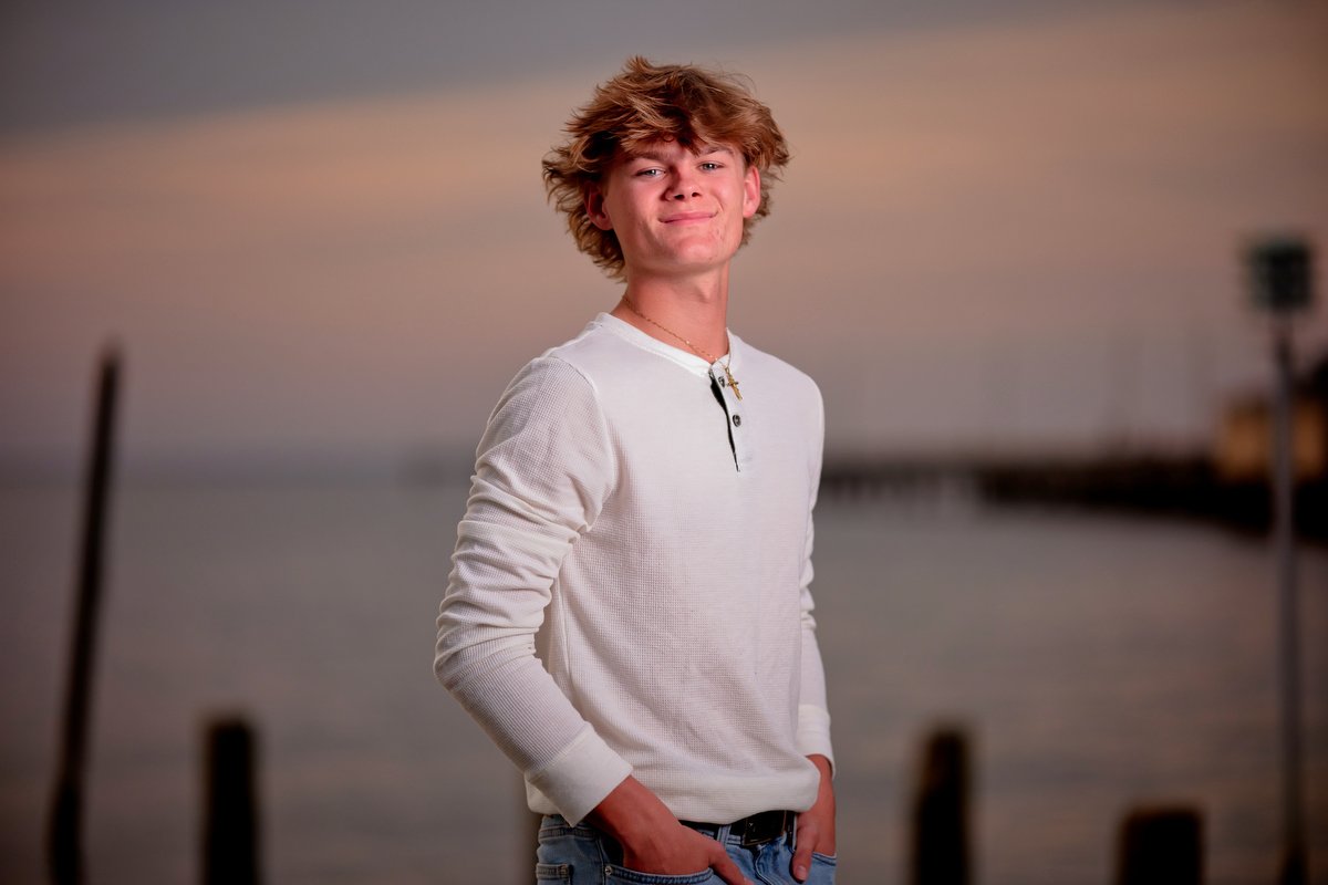  Photography from a senior portrait session taken at the Fairhope Municipal Pier.  