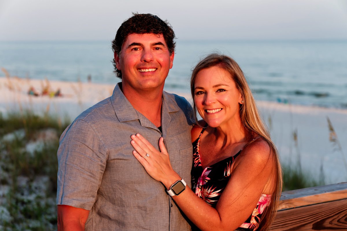  Photography from a surprise proposal at the Gulf State Park in Gulf Shores, Alabama. 