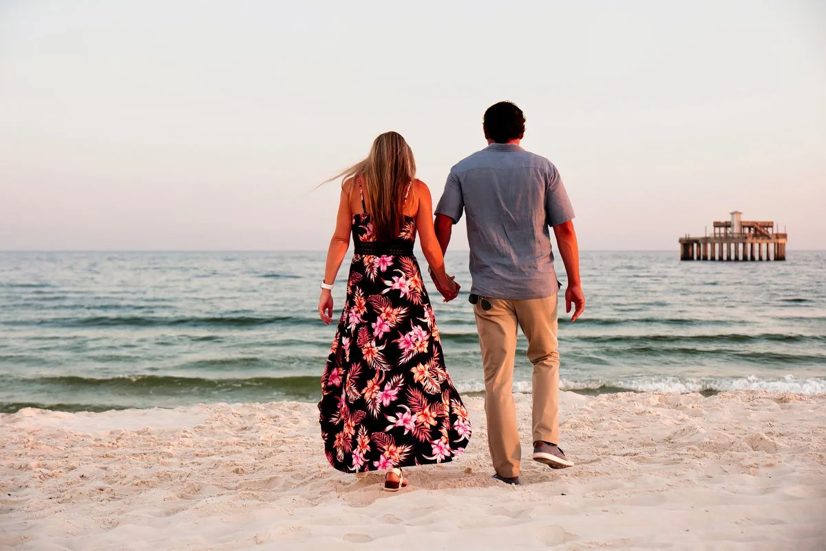  Photography from a surprise proposal at the Gulf State Park in Gulf Shores, Alabama. 