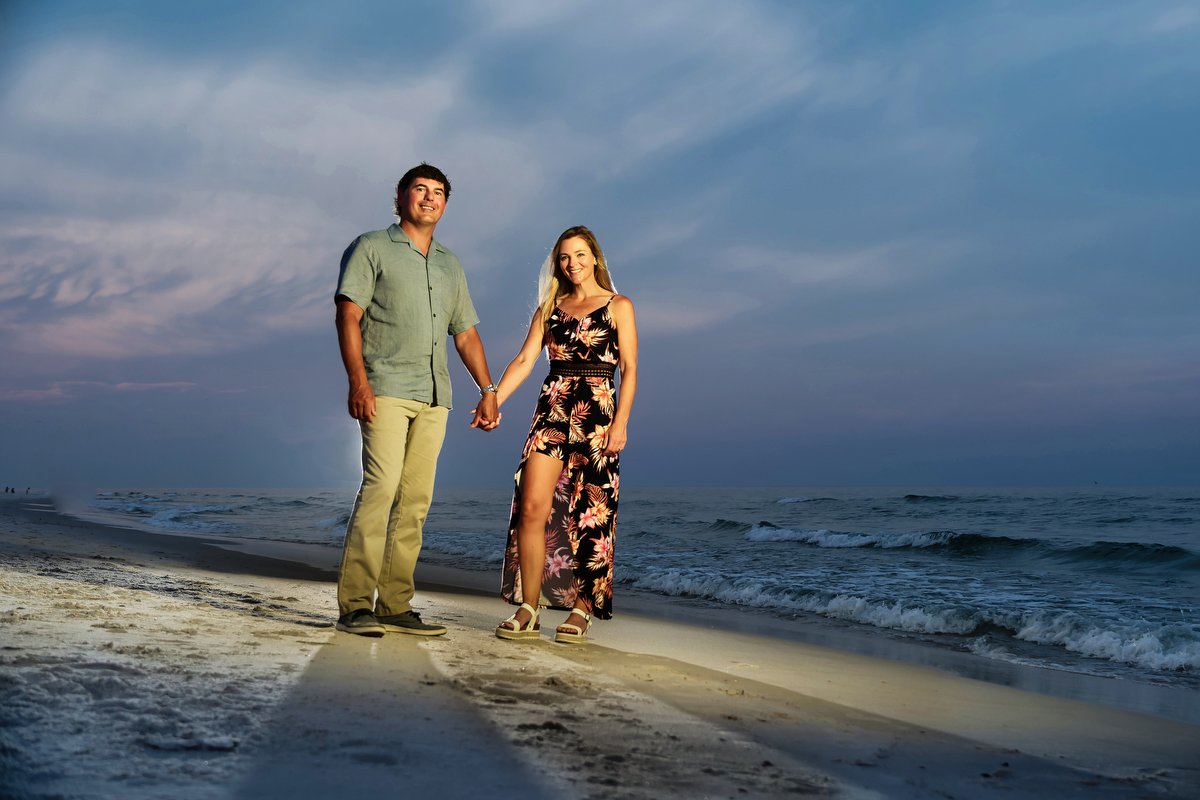  Photography from a surprise proposal at the Gulf State Park in Gulf Shores, Alabama. 