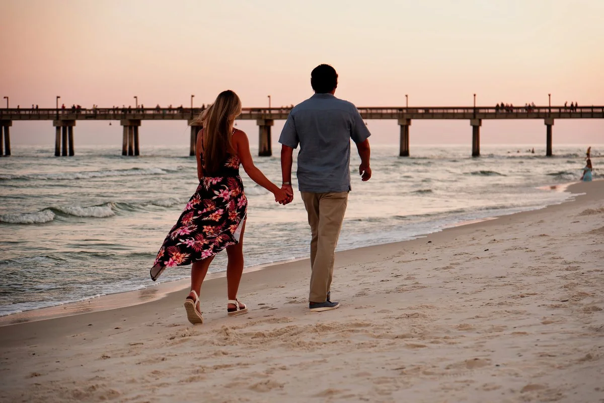  Photography from a surprise proposal at the Gulf State Park in Gulf Shores, Alabama. 