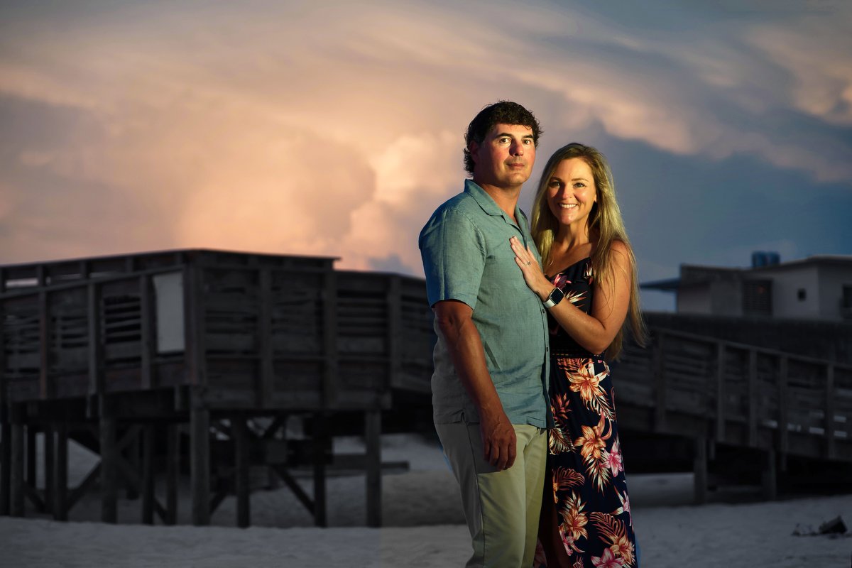  Photography from a surprise proposal at the Gulf State Park in Gulf Shores, Alabama. 