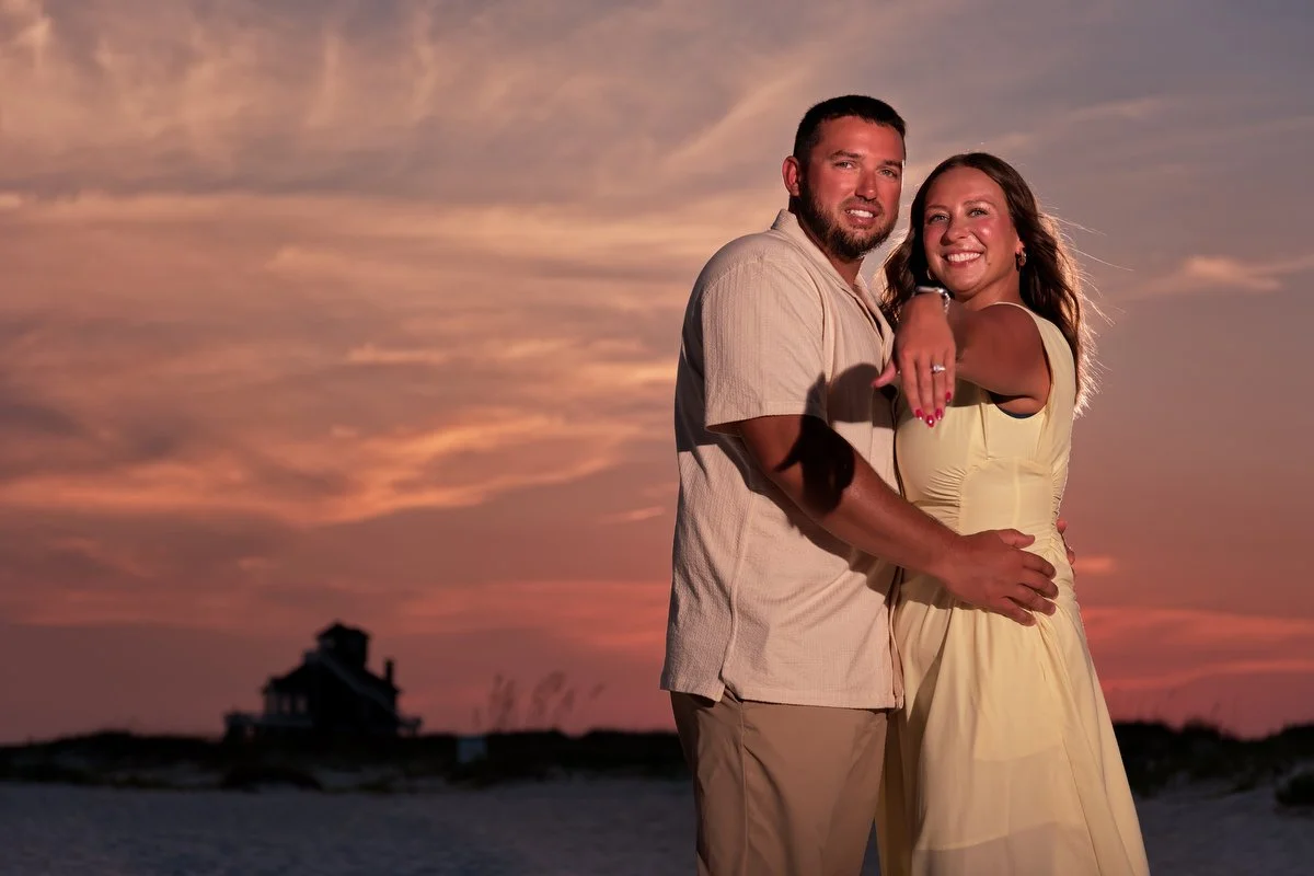 True Golden Hour Engagement and Family Session | Fort Morgan