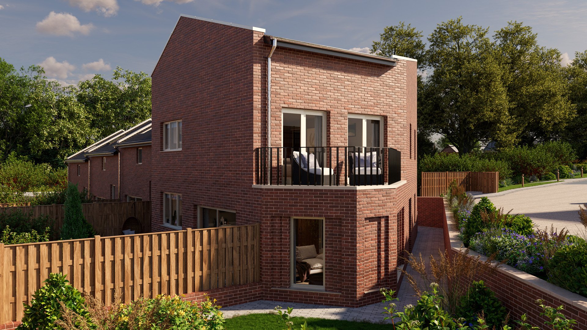 External view of the ground floor apartment