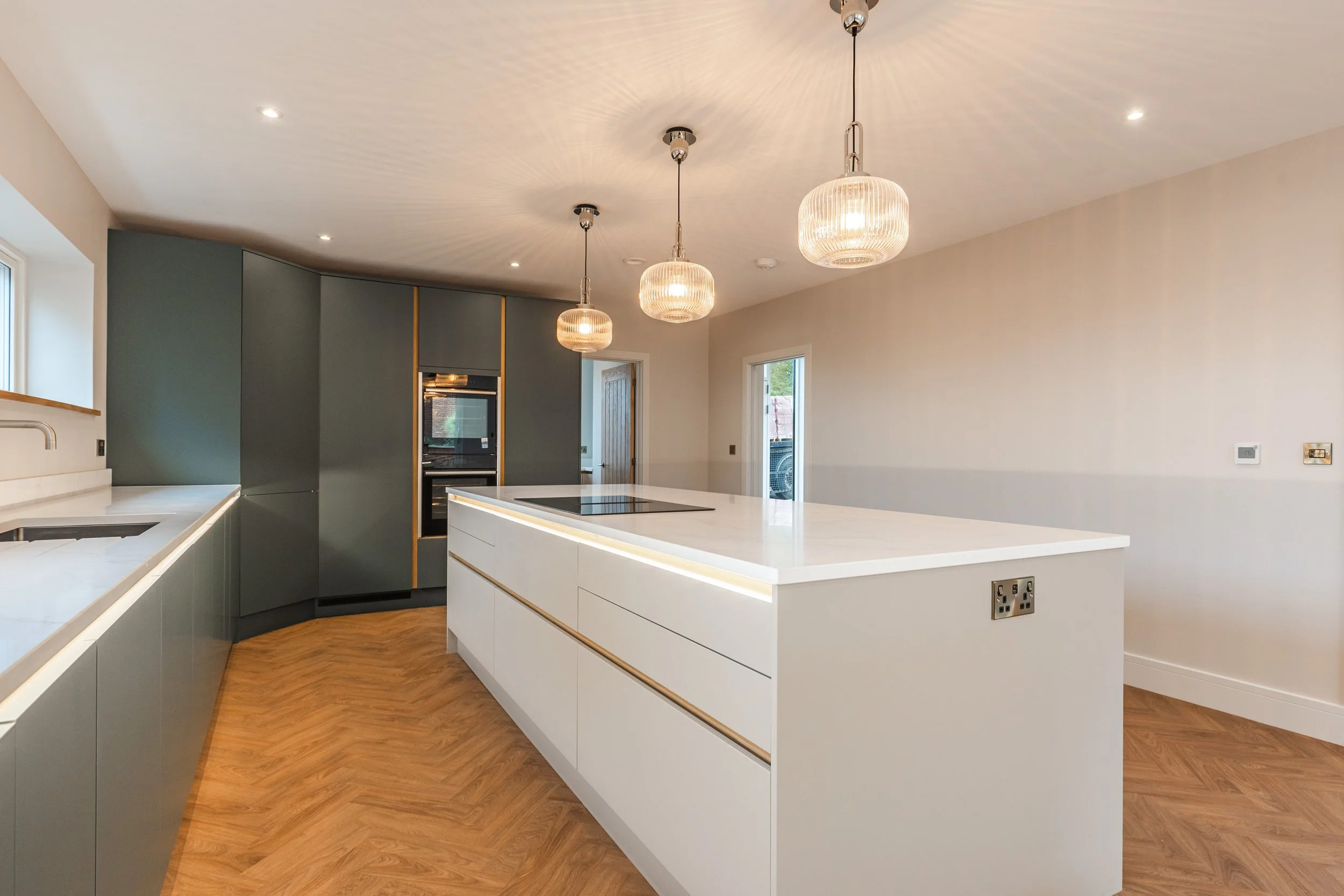 Kitchen island in Hoklham House