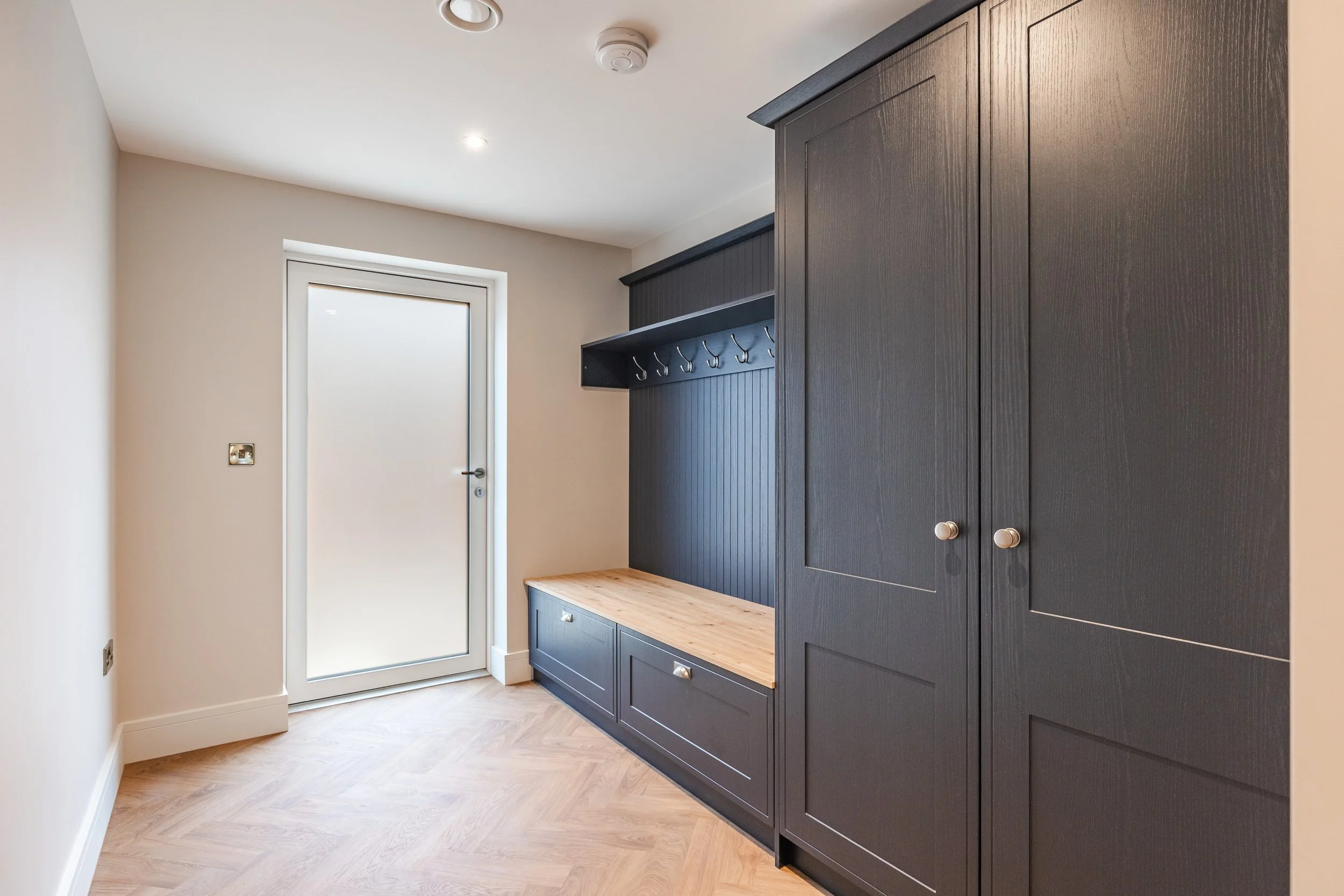 The custom finish boot room for Holkham House customer.