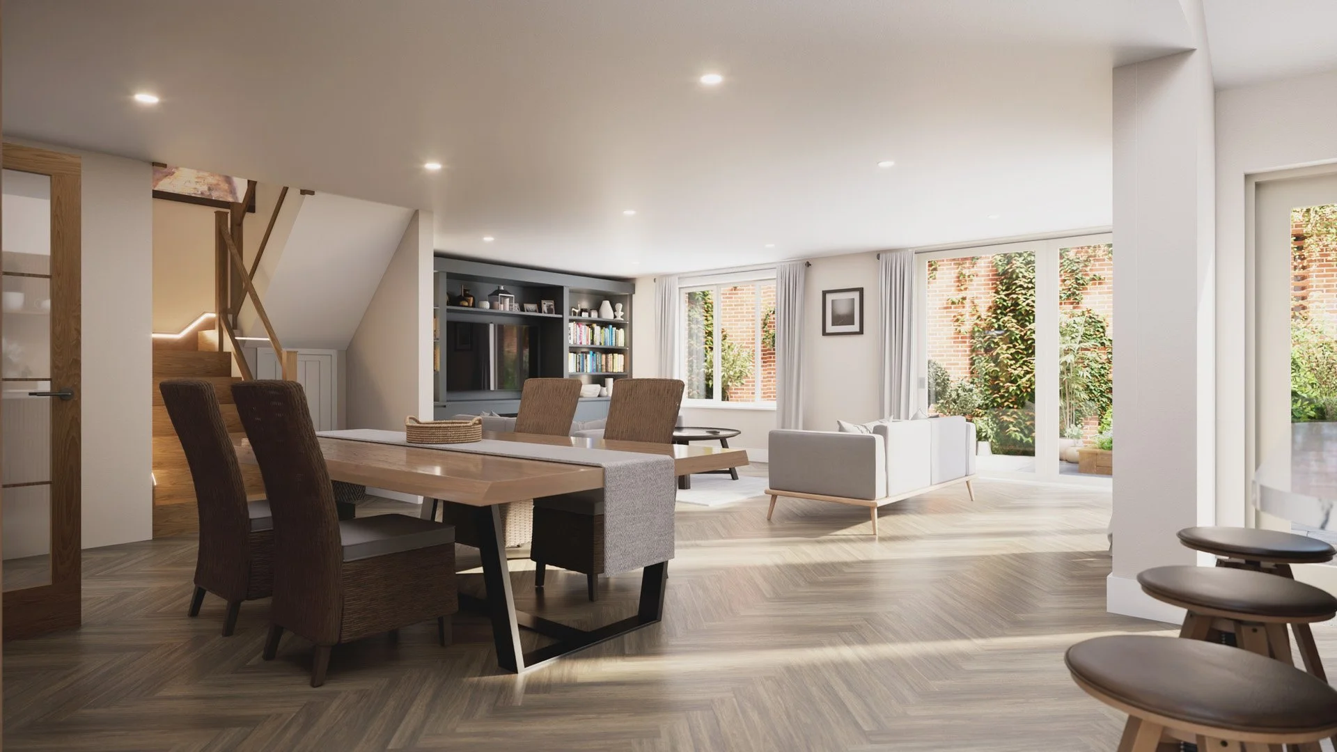 Stunning open-plan within the ground floor of Sheringham House.