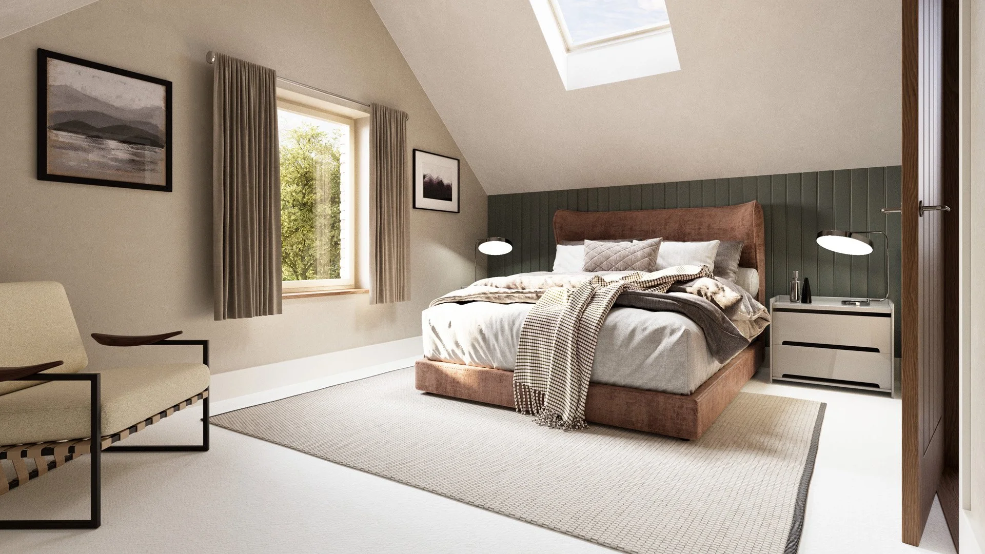 Top floor bedroom