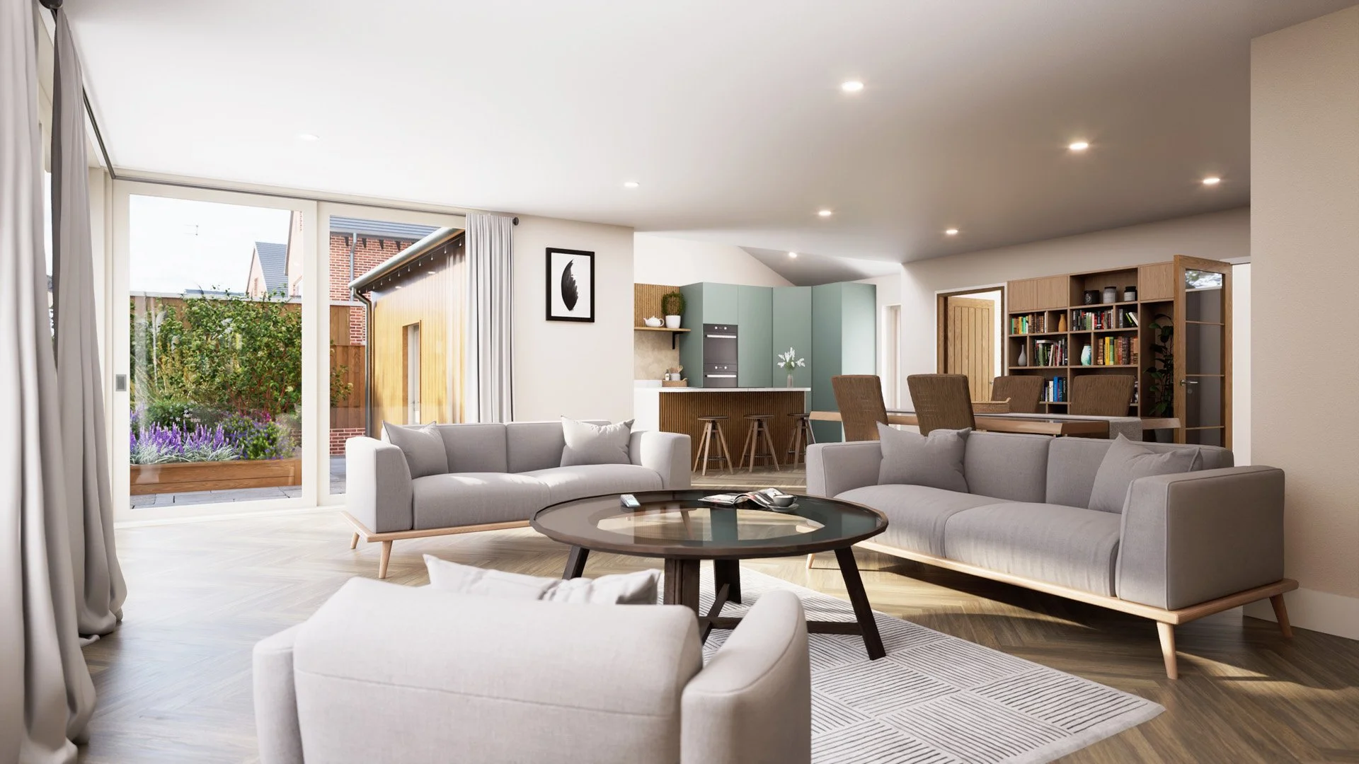 Stunning open-plan within the ground floor of Sheringham House.