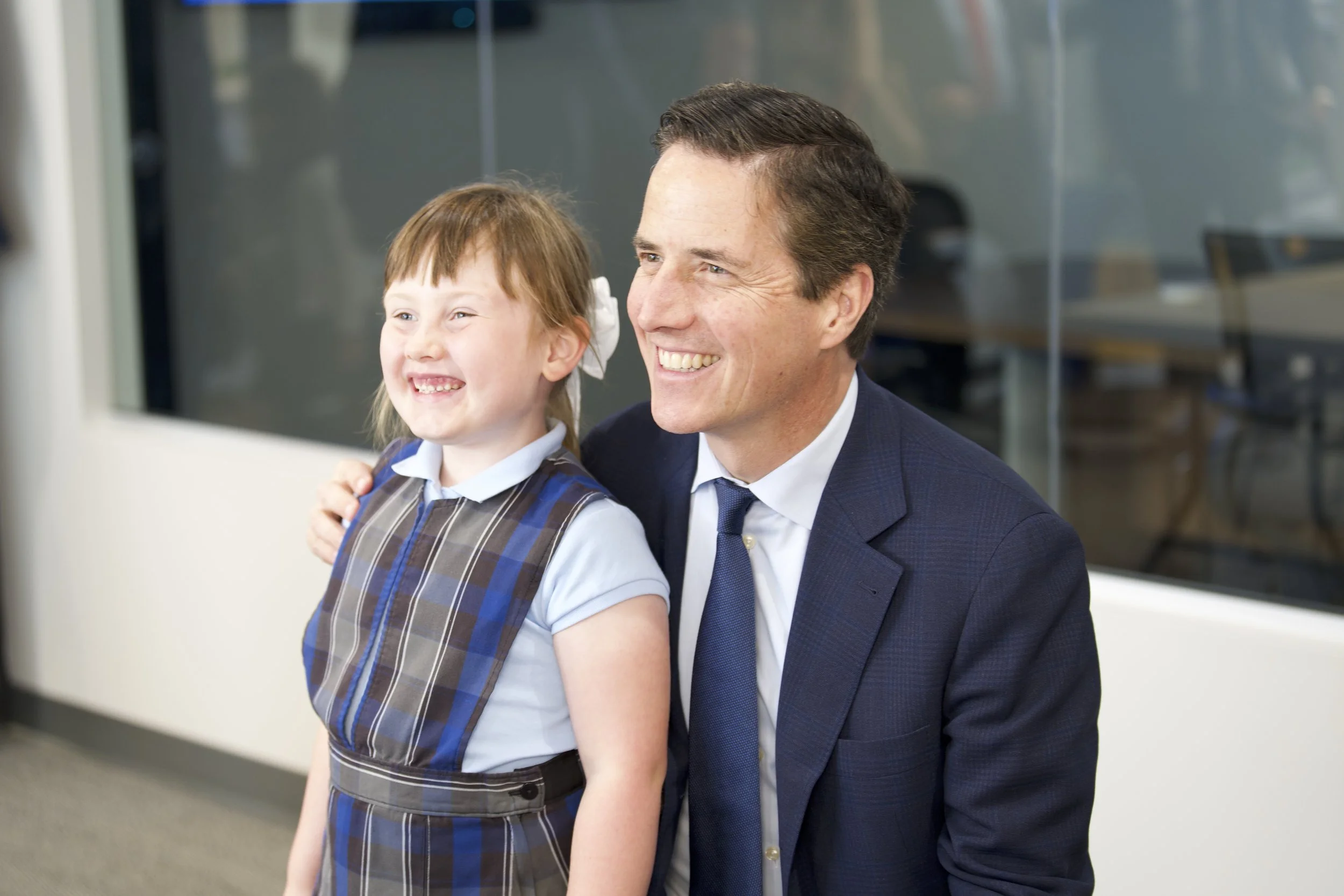 9.24.35 Dept of Education Press Conference at CCV_Bernie Moreno poses with Student_1.jpg