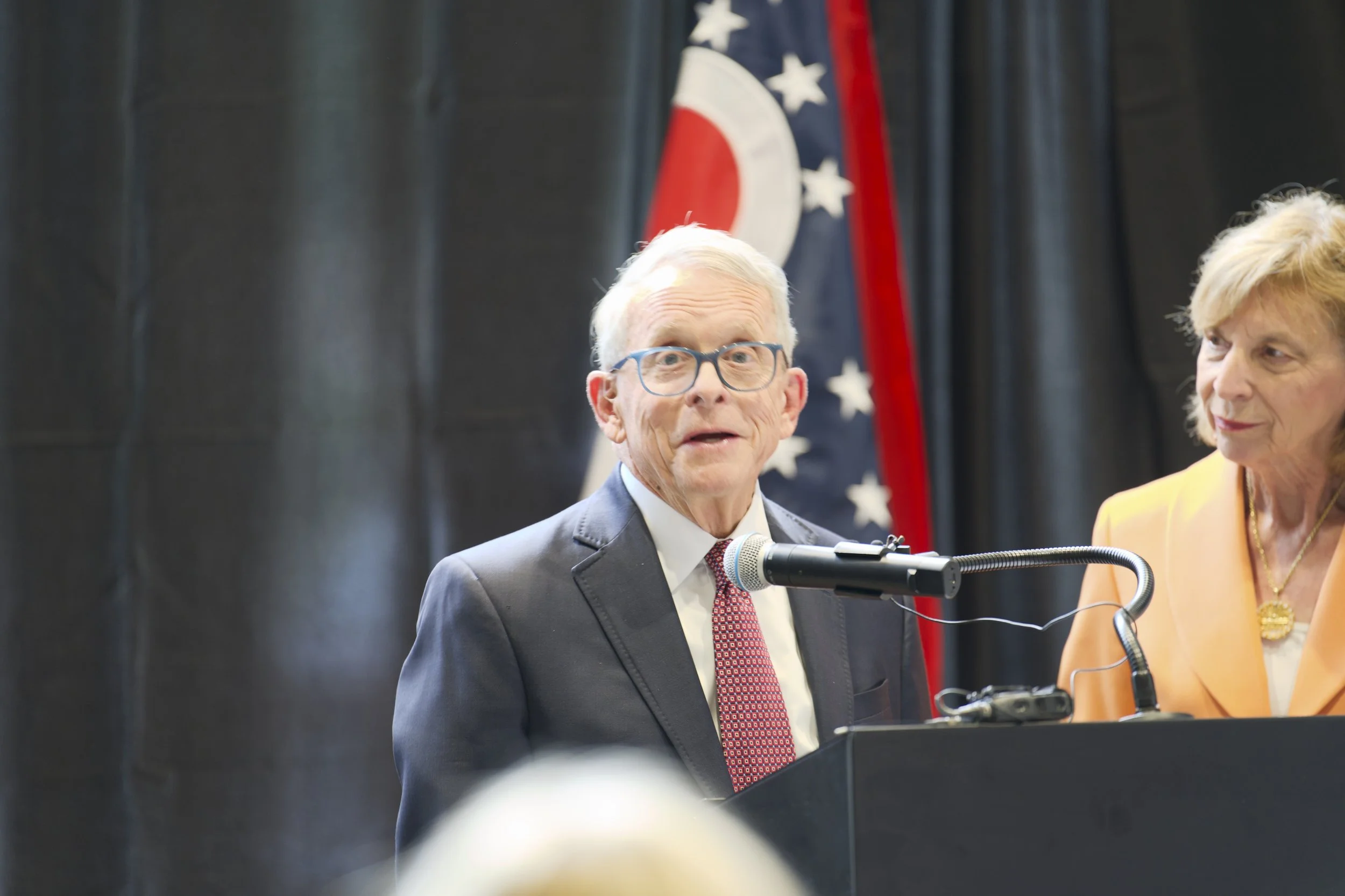 9.24.35 Department of Education Press Conference at CCV_Mike DeWine_Fran DeWine.jpg