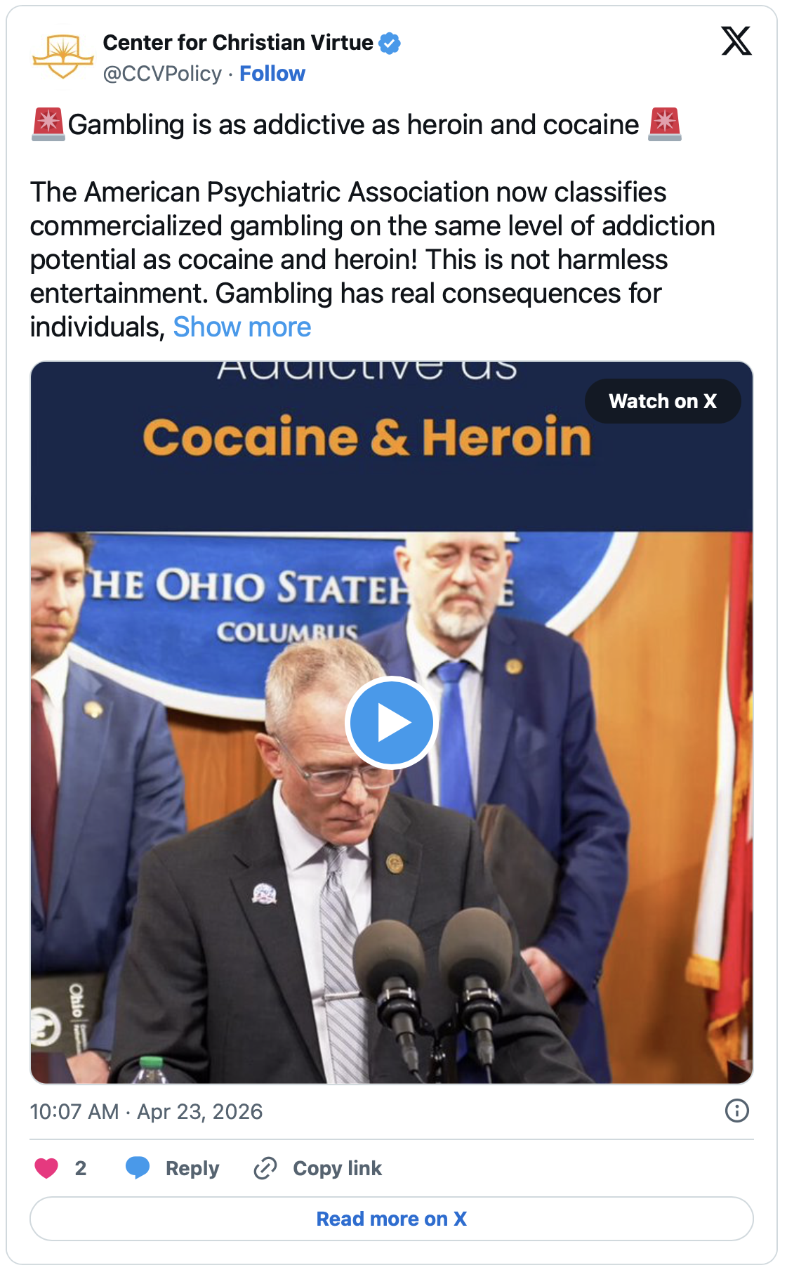 Seeking the Good of Our Neighbor, April 2026