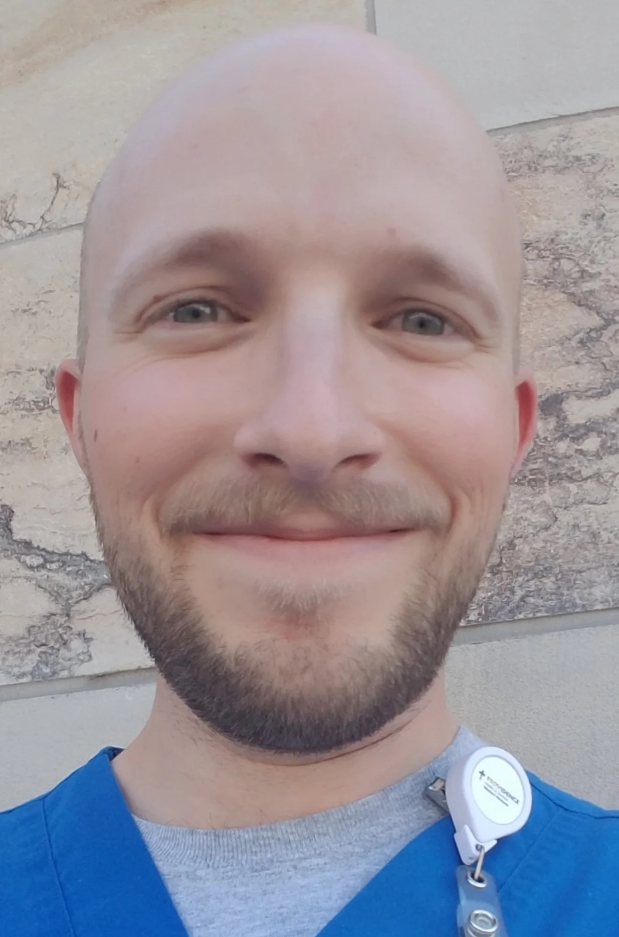 Male nurse with beard