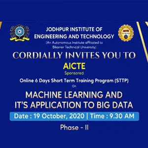 Short Term Training Program on Machine Learning