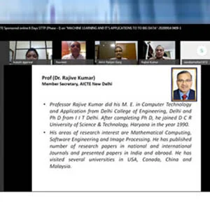 Online Short Term Training Program on Machine Learning and its applications to Big Data .