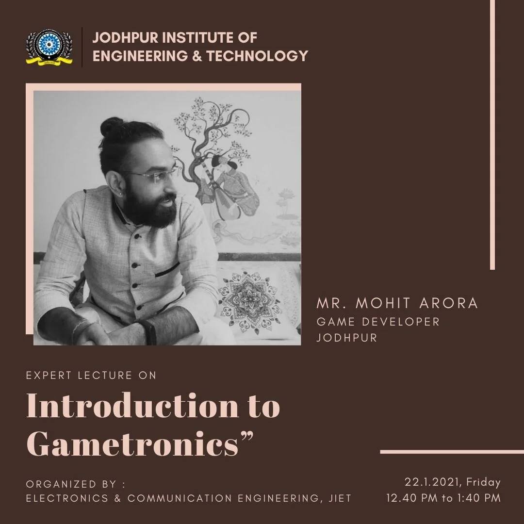 Expert session on "Introduction to Gametronics"