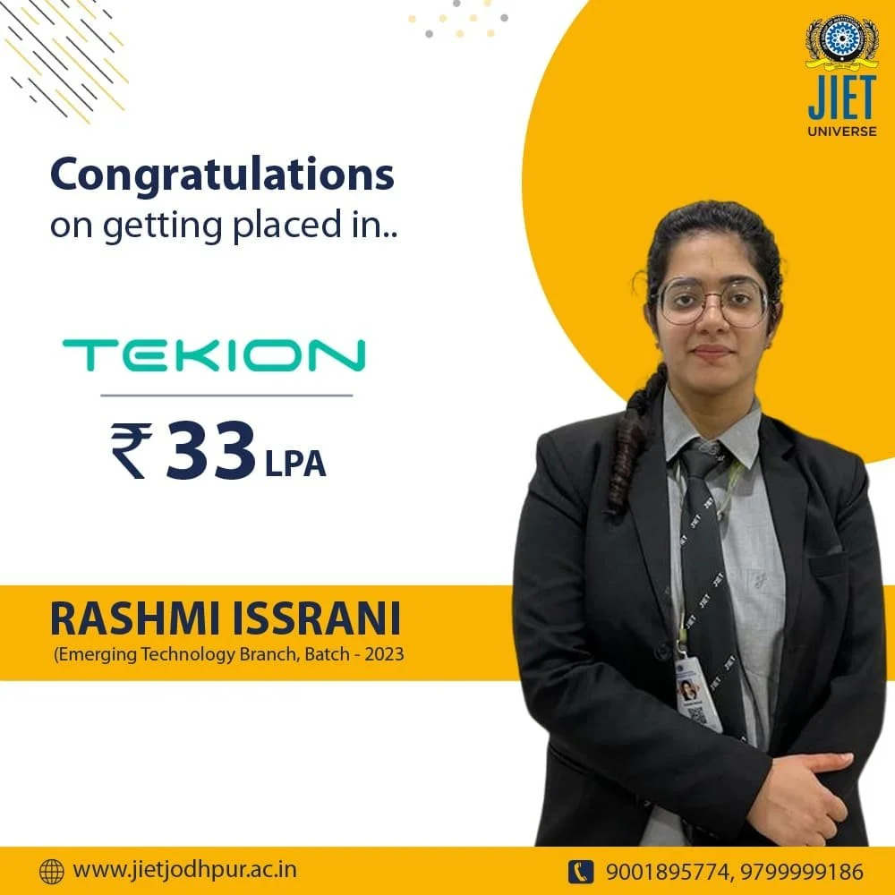 Placed in Tekion-Rashmi Issrani