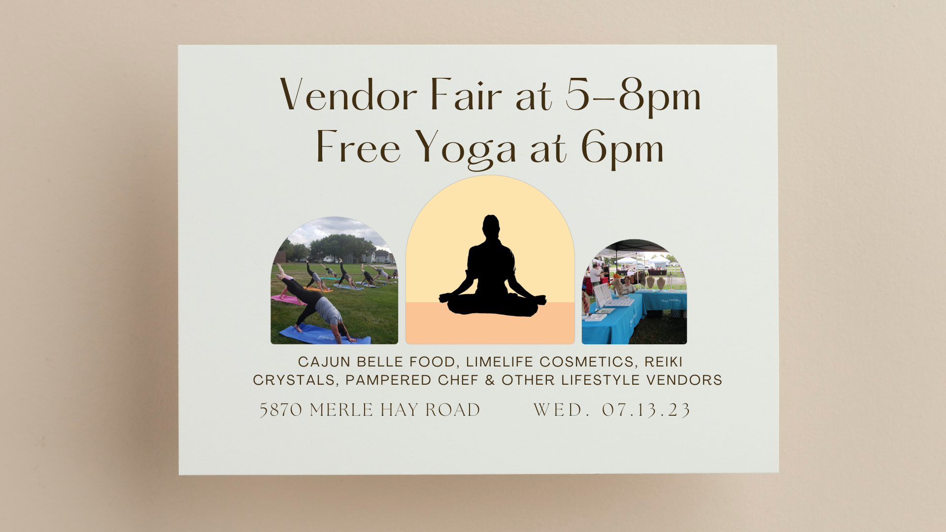 Vendor Fair - Summer Series Yoga - Johnston