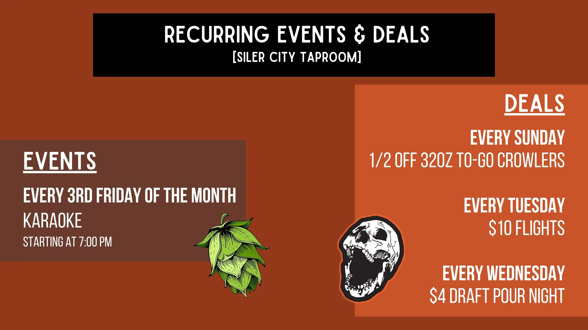 Siler City Calendar — Thirsty Skull Brewing