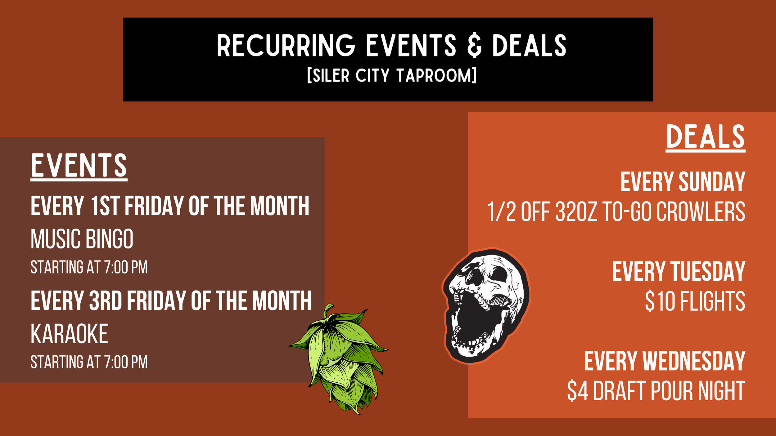 Siler City Calendar — Thirsty Skull Brewing