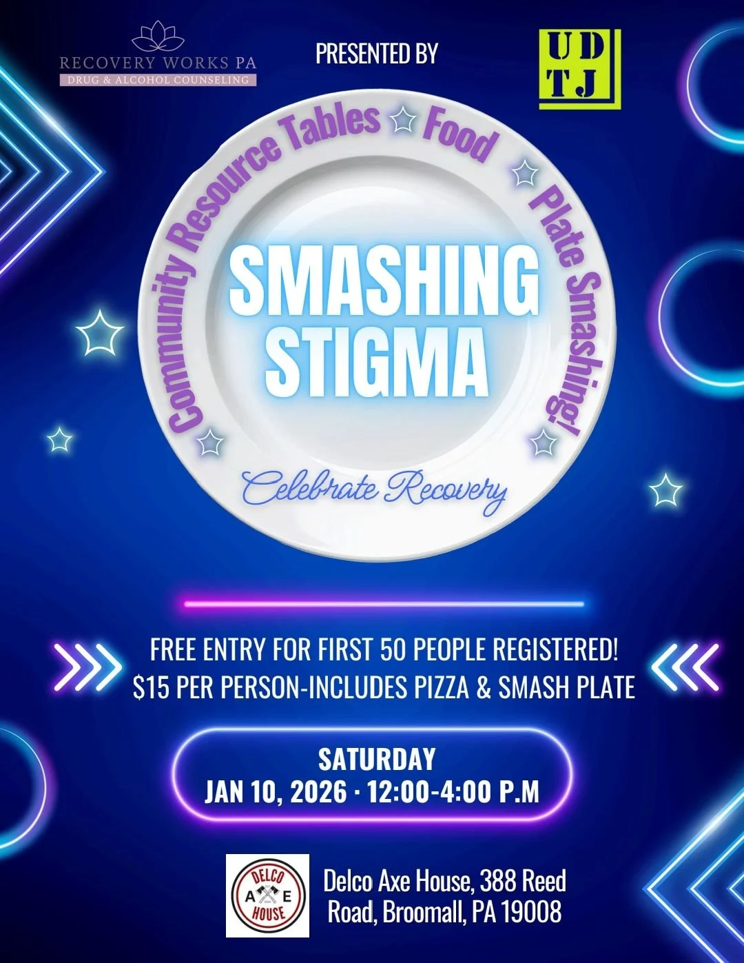 Smashing the Stigma at Delco Axe House 