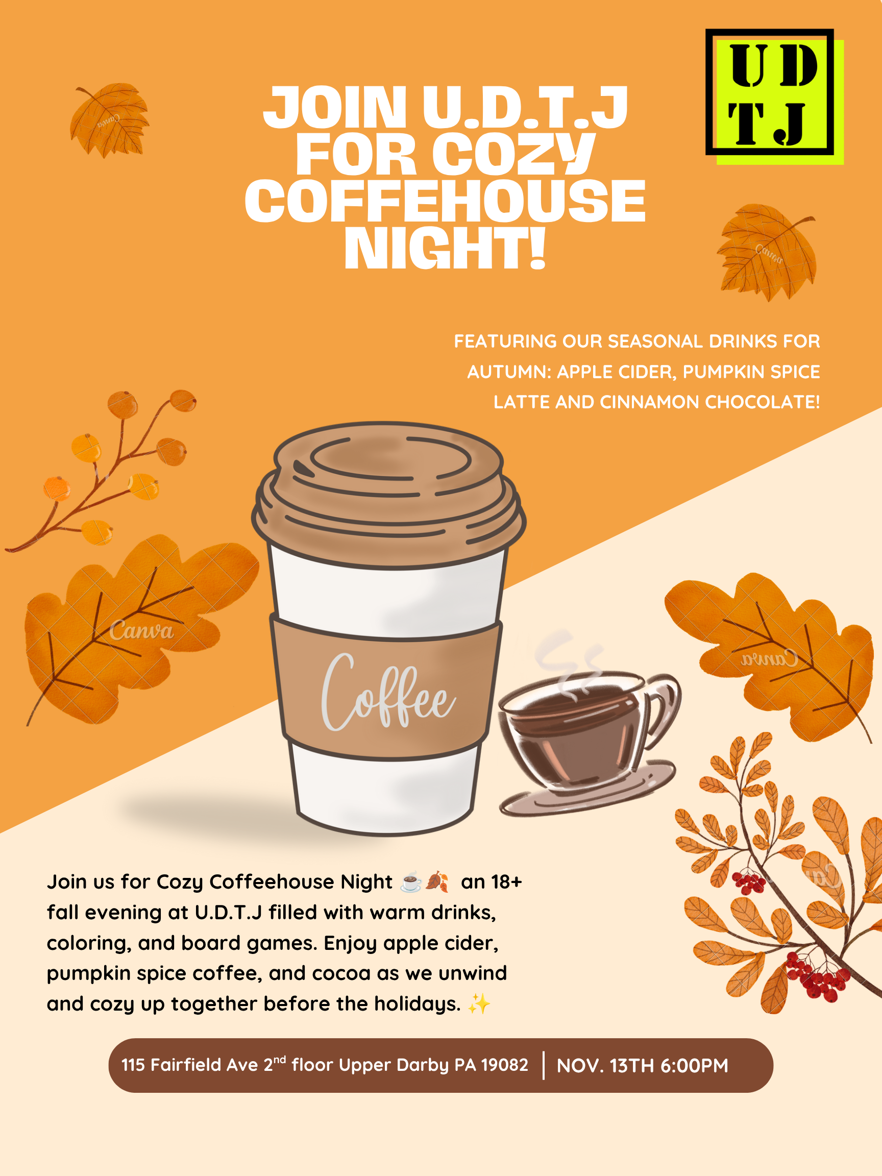Cozy Coffeehouse Night 