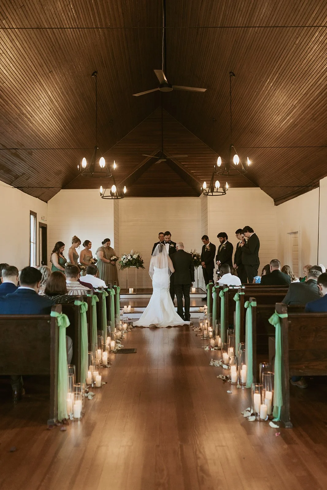 Pops of green, candles, and flowers-- what a lovely combo in our historic chapel. 
.
Where all your micro wedding dreams can come true.
.

📷 : @rosellaphoto 
💐: Golden Weddings &amp; Events
