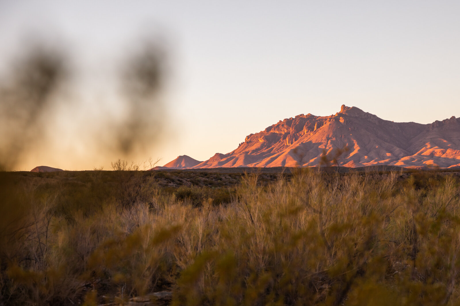  Sunrise on the Chisos Mountains. 