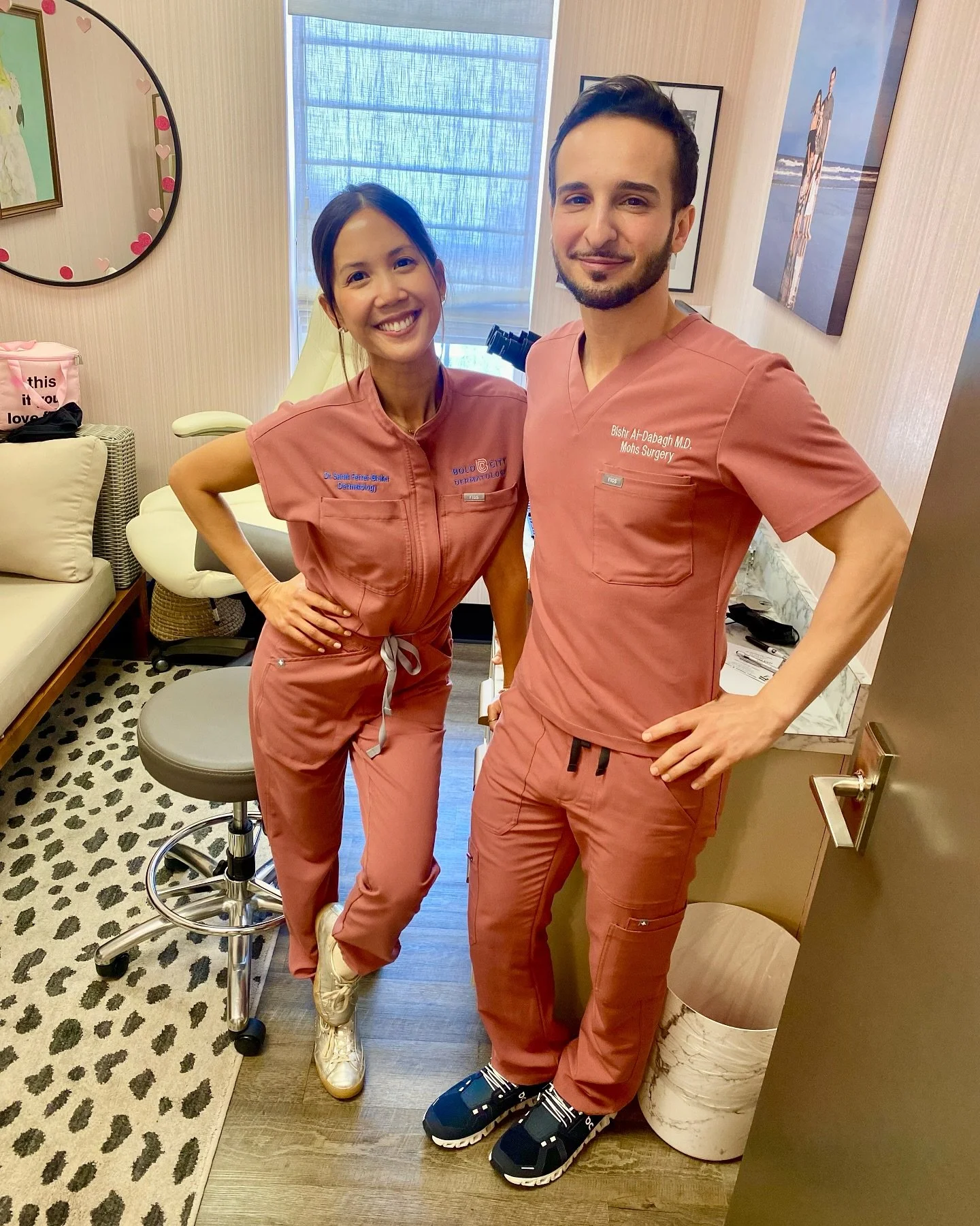 Happy #NationalDermatologistDay! ✨ 

We&rsquo;re beyond grateful to both @drsarahferrerbruker and @doctorbishr, who lead, inspire, and keep our skin healthy every day. Thank you for all that you do! 🩷💙

 #SkincareHeroes #Dermatology #BestBossesEver