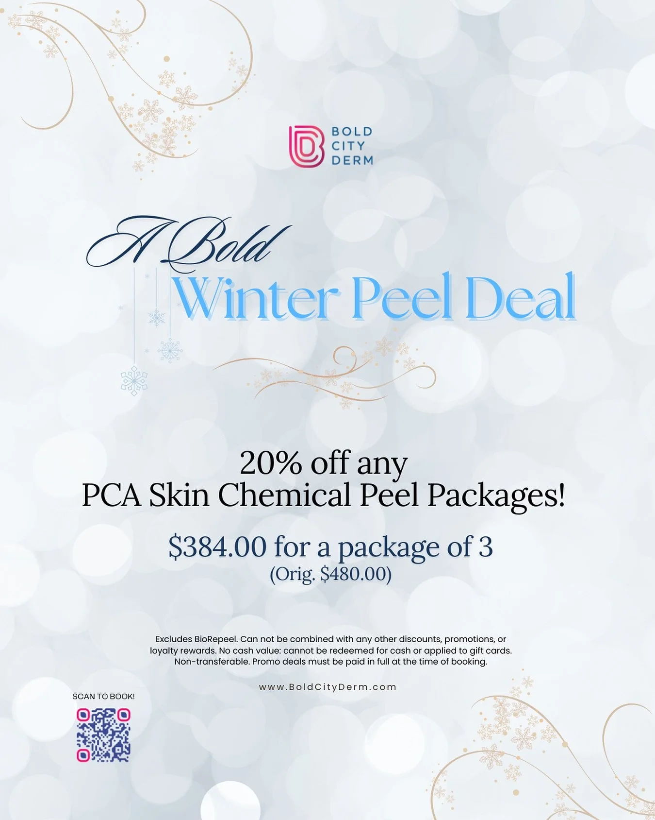 Winter is peel-perfect season ❄️✨ If your summer skin is still trying to recover&hellip; this is your sign!

We offer @pcaskin:

&bull; Sensi-Peel
&bull; Pigment Correct Peel
&bull; PCA Peel w/ Hydroquinone + Resorcinol
&bull; Ultra Peel
&bull; 6% Re