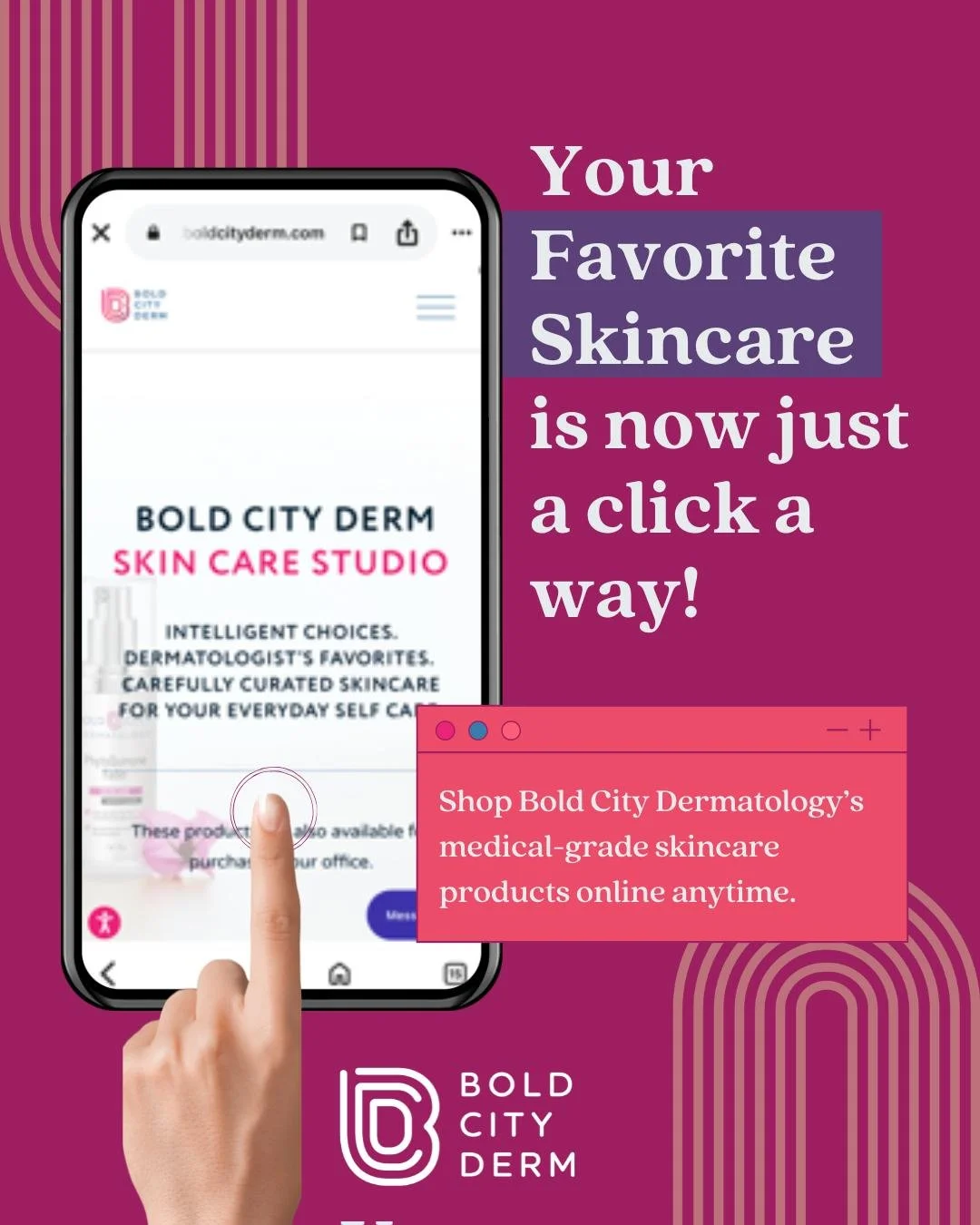 Good skin days start with the right products 💙

You can now shop all your favorite Bold City Dermatology skincare products online!

✔️ Fast shipping to your door
✔️ Easy in-store pickup

Check us out! https://www.boldcityderm.com/shop