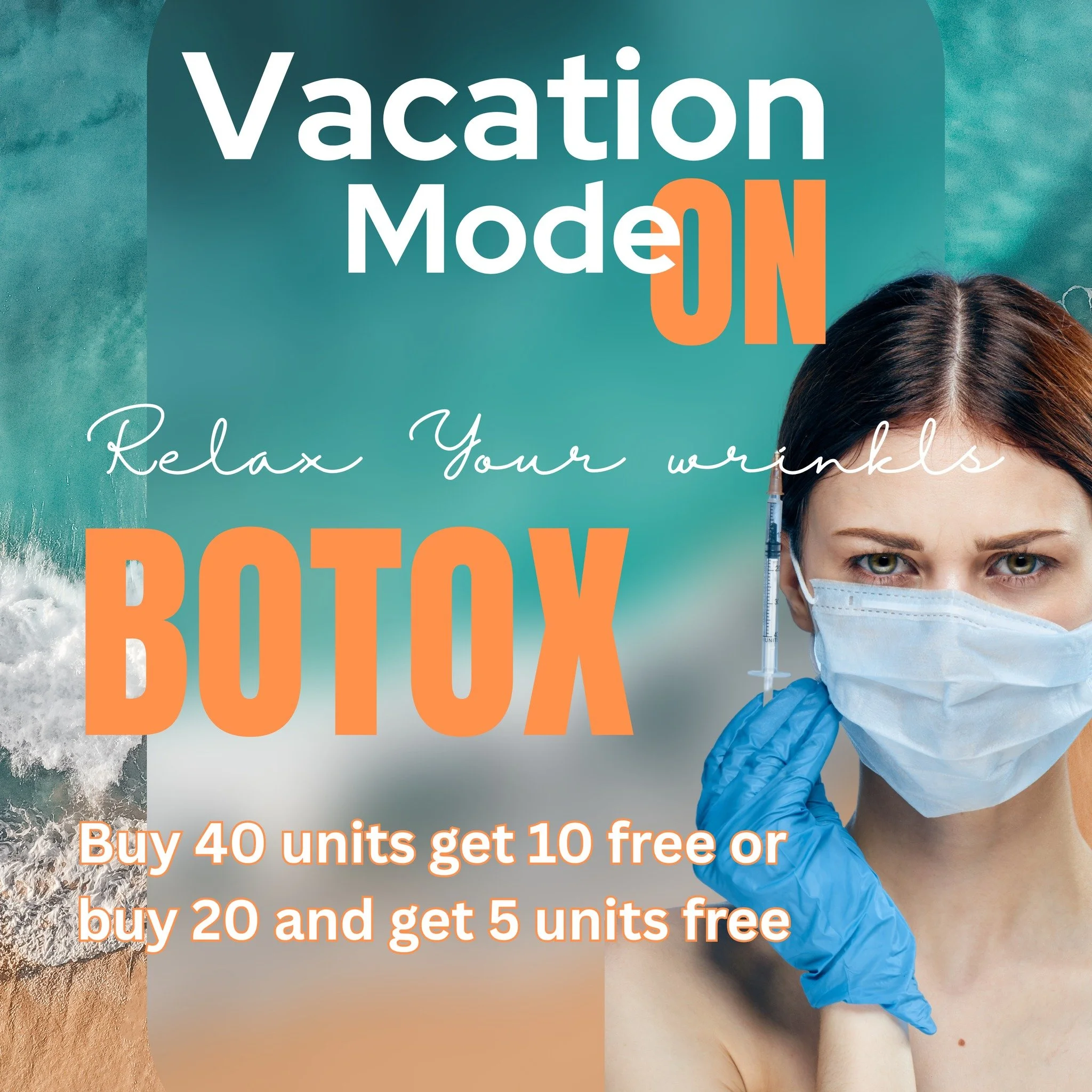 Vacation Mode: ON
Relax your wrinkles with our Summer Botox Special at Bold City Dermatology

&bull; Buy 40 units, get 10 FREE
&bull; Buy 20 units, get 5 FREE

The perfect subtle refresh before vacations, weddings, beach days, and summer events 

Off