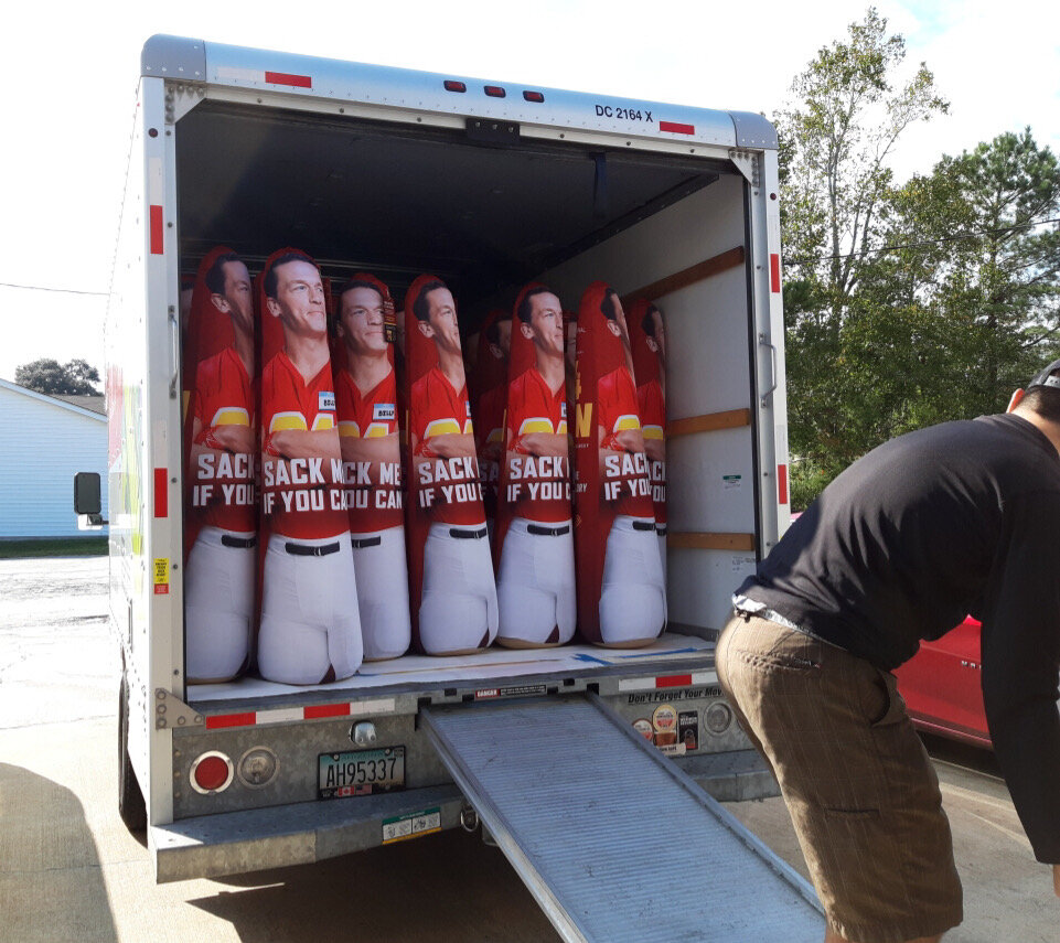 LOADING U-HAUL FOR HAND-DELIVERY TO DOWNTOWN MANHATTAN