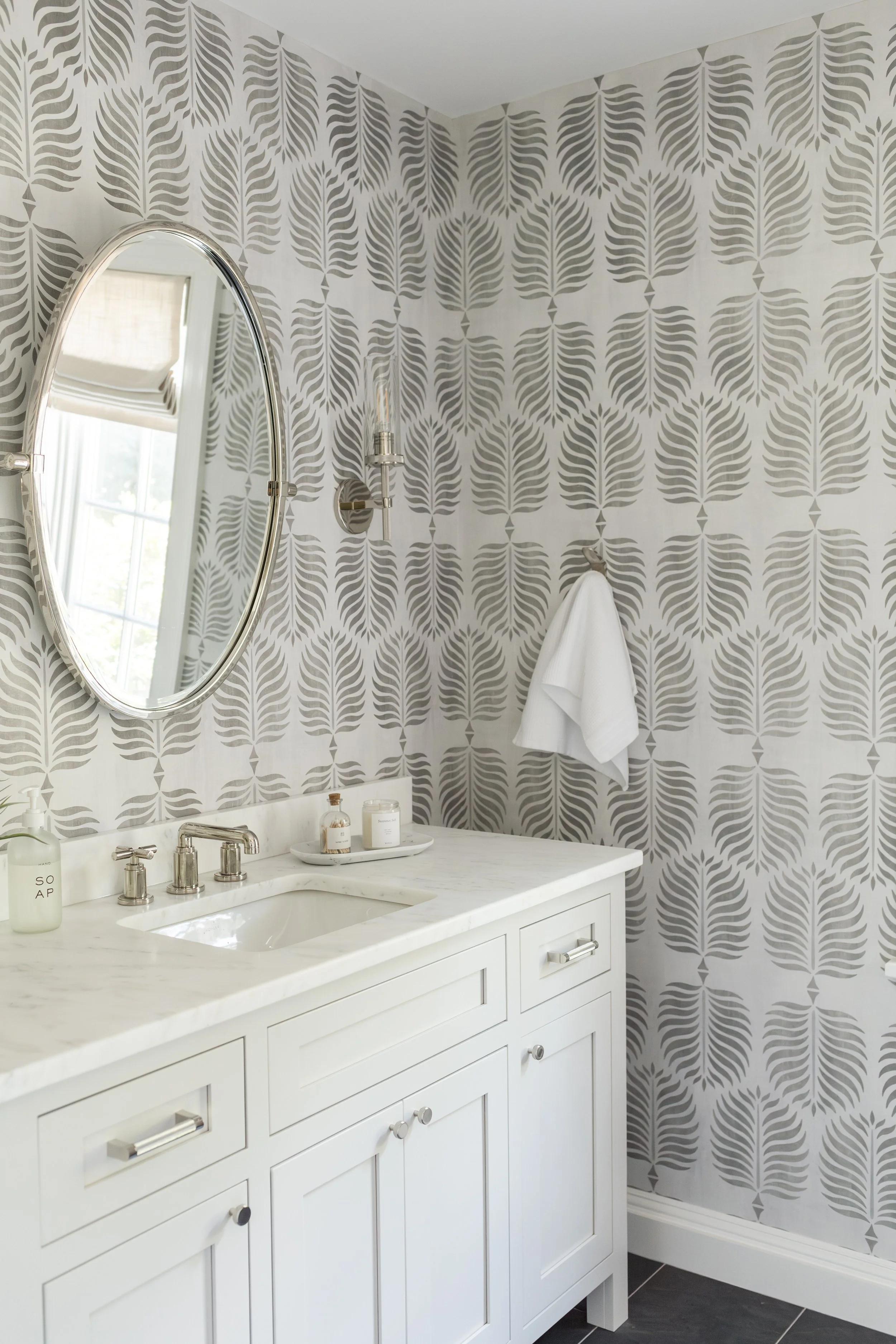 modern wallpaper  transitional bathroom .jpg