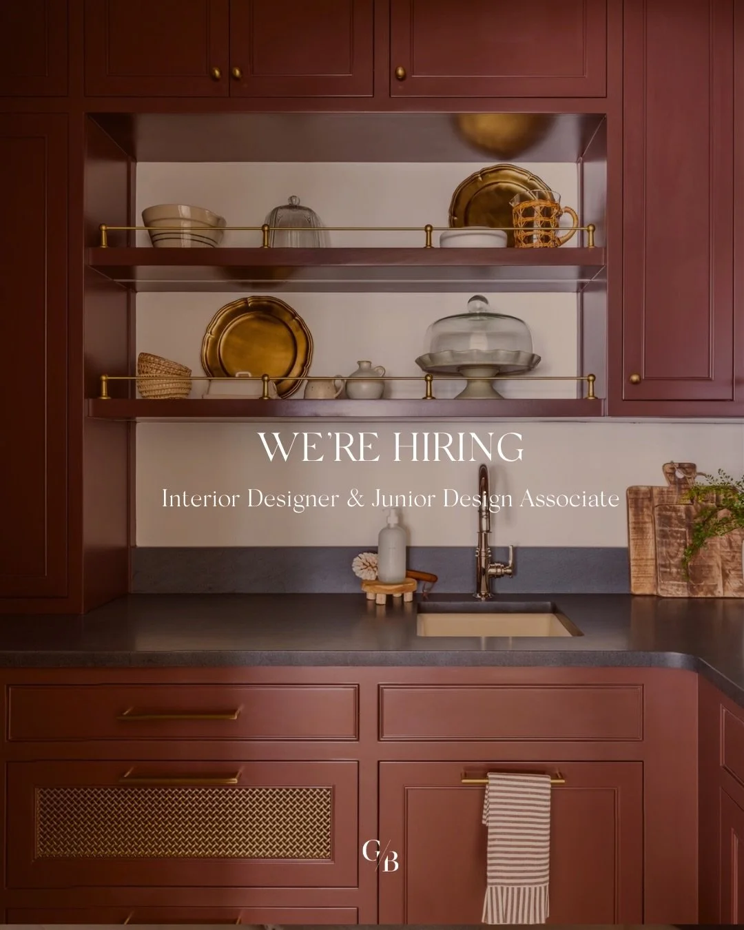 We Are Growing Our Team! 

We are hiring for two positions. 
Interior Designer + Junior Design Associate

Our team is looking for the right candidates to work alongside us. The ideal candidates are designers who take pride in the details and understa