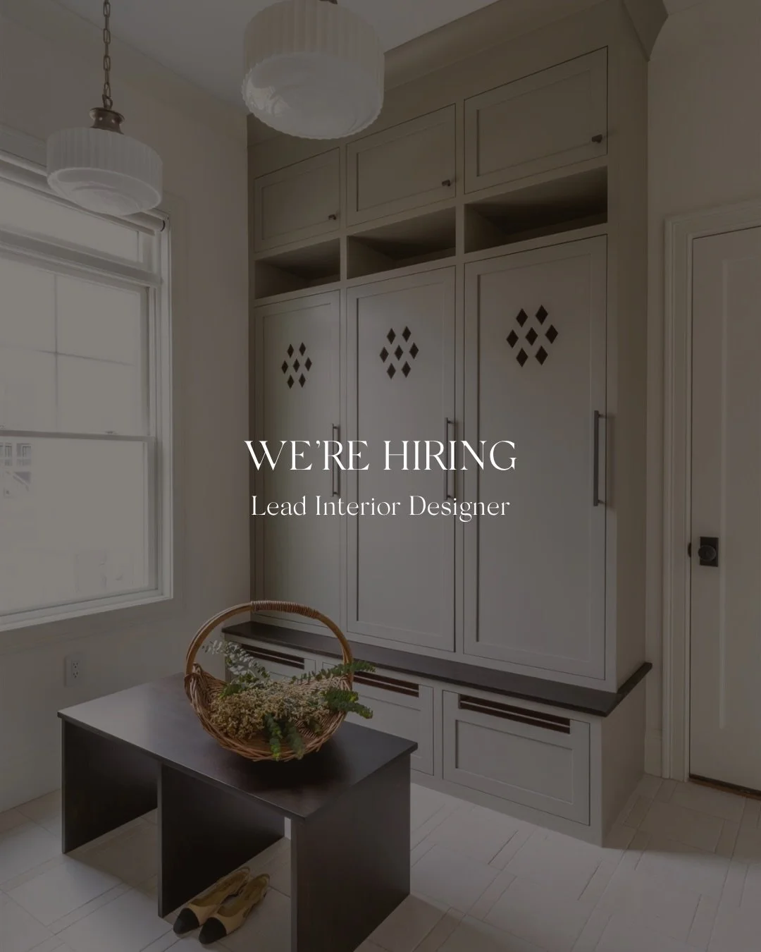 Join Our Team! 

We are excited to be opening up a seat at our firm for a lead interior designer! With many exciting projects on the horizon, we are looking for the right individual to design beautiful spaces with us for our amazing clients. Is this 