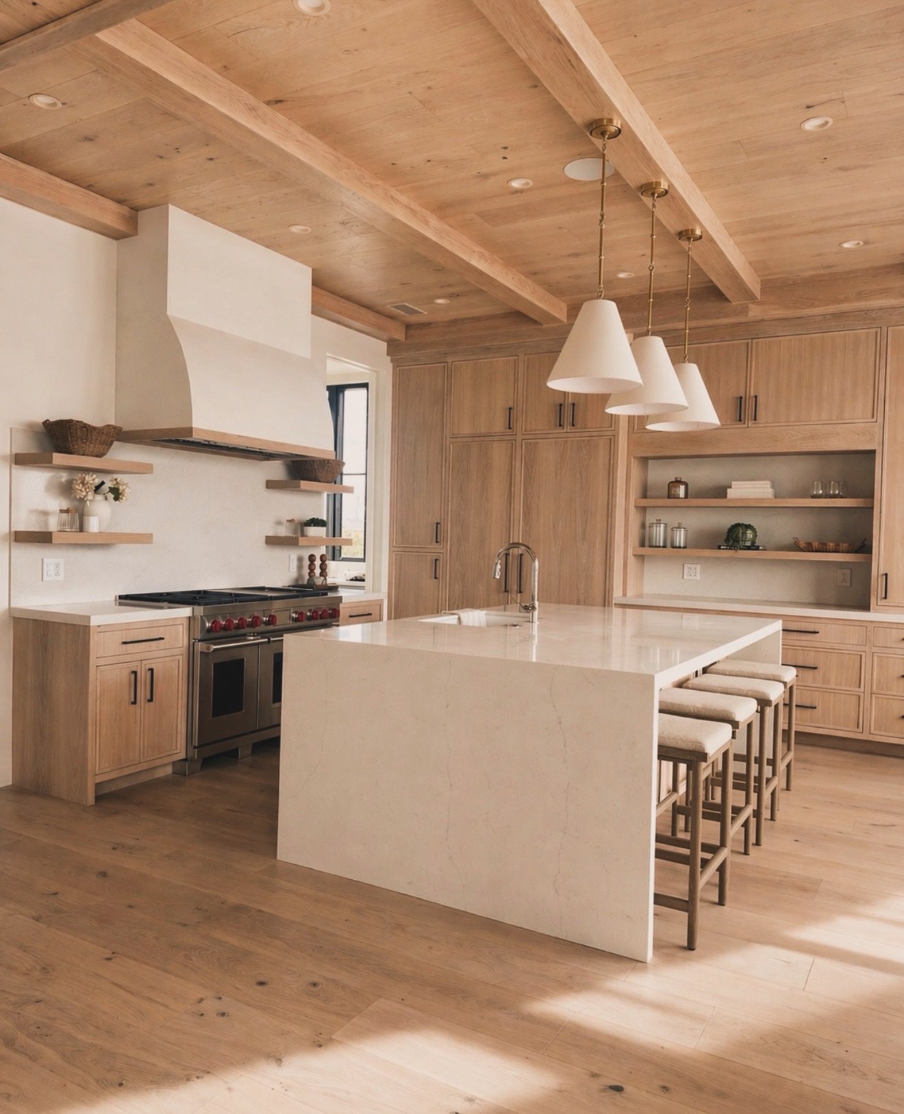 Soft light, natural textures, and effortless flow 🌊🏄&zwj;♂️

This waterfront home is a study in quiet luxury where every detail feels intentional, yet completely livable.
From the warm wood tones to the airy, sunlit rooms, the space moves seamlessl