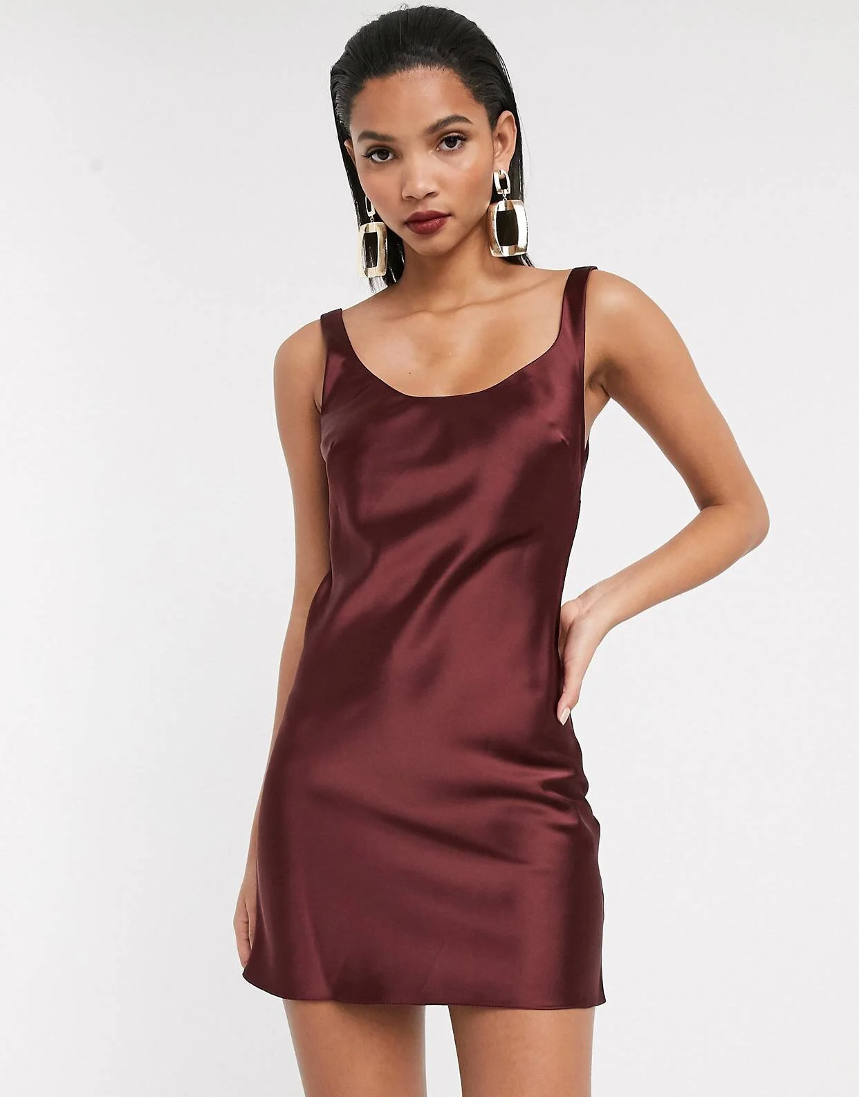 Scoop Neck Mini Satin 