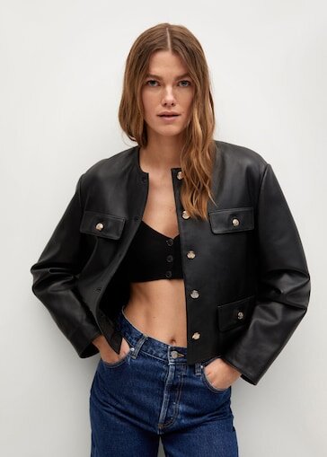 Pocket Leather Jacket