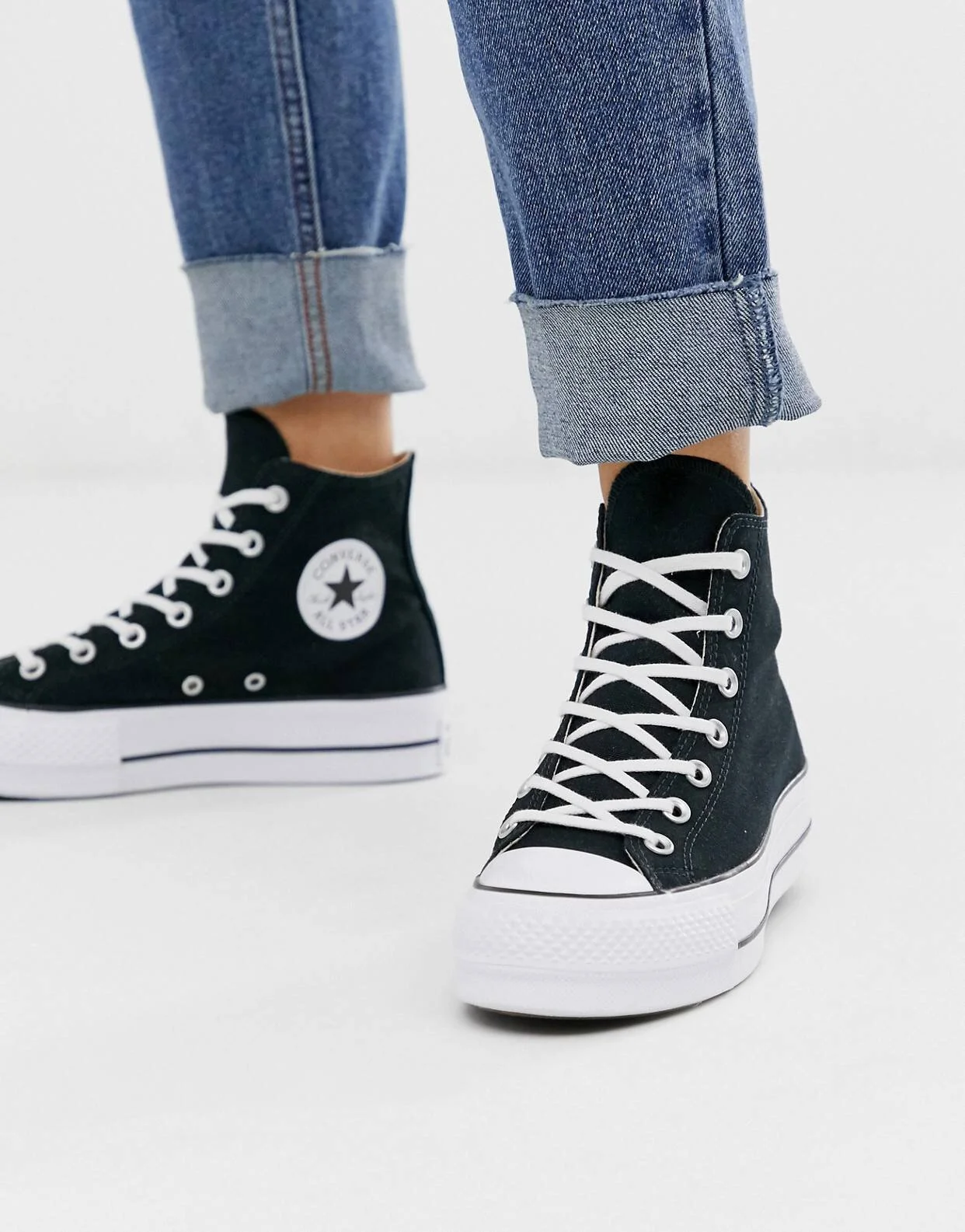 Converse Chuck Taylor Hi Lift Platform black trainers