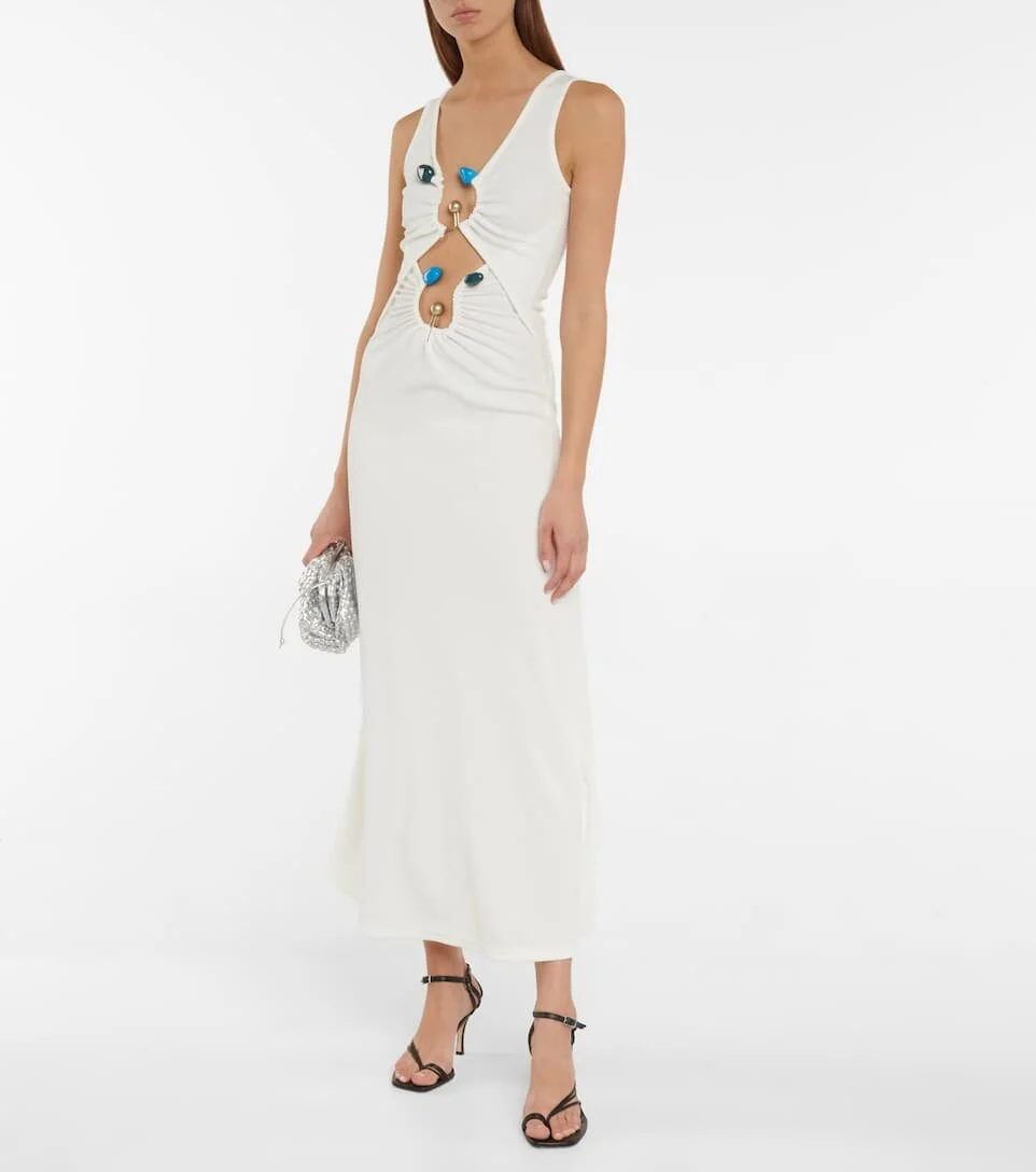 Disconnect cutout maxi dress