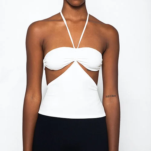 HALTER CUT OUT IVORY