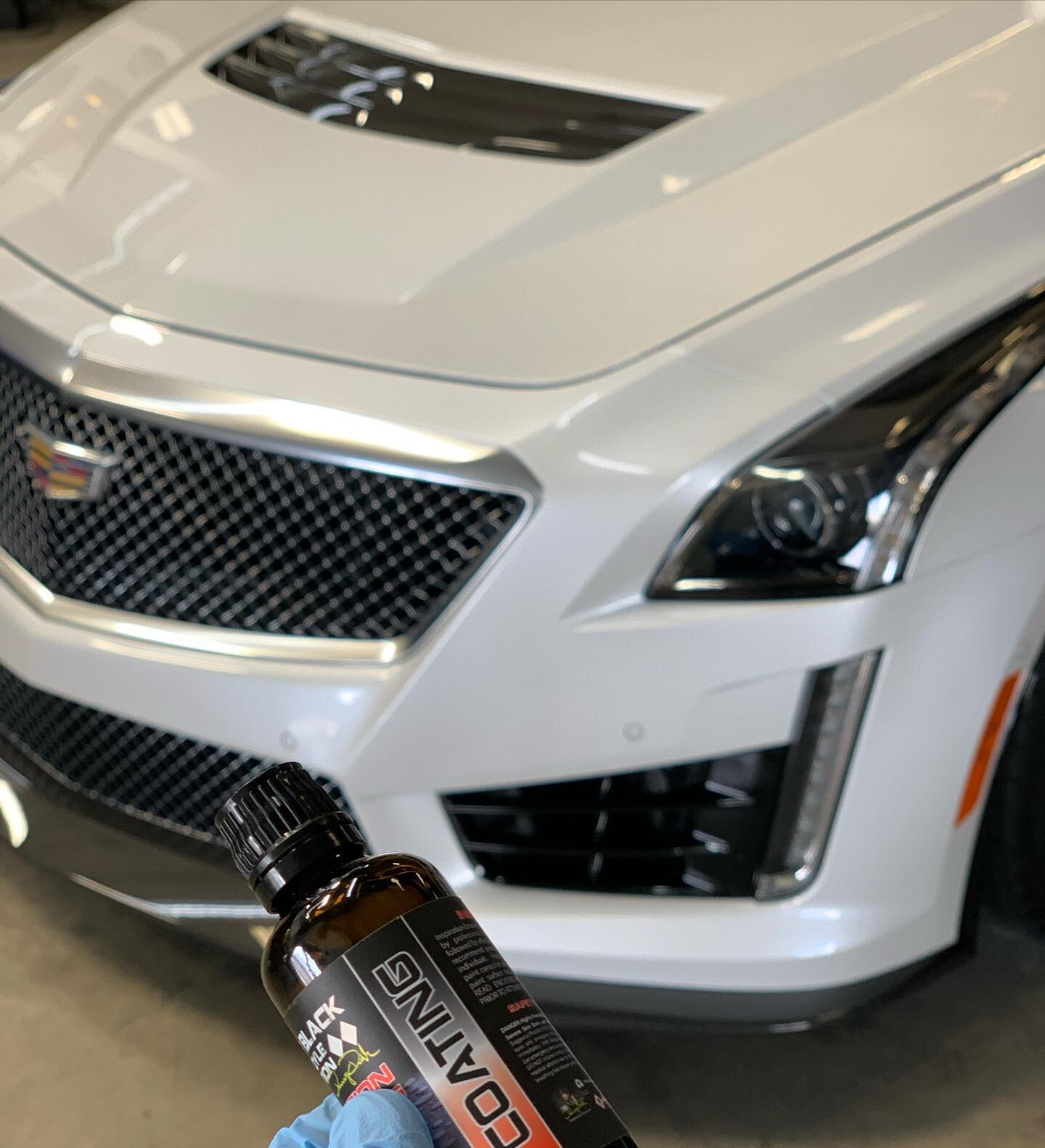 Been waiting to share this stunning CTS-V we ceramic coated a few weeks ago! #detailpros #ceramiccoating #ctsv #fresno