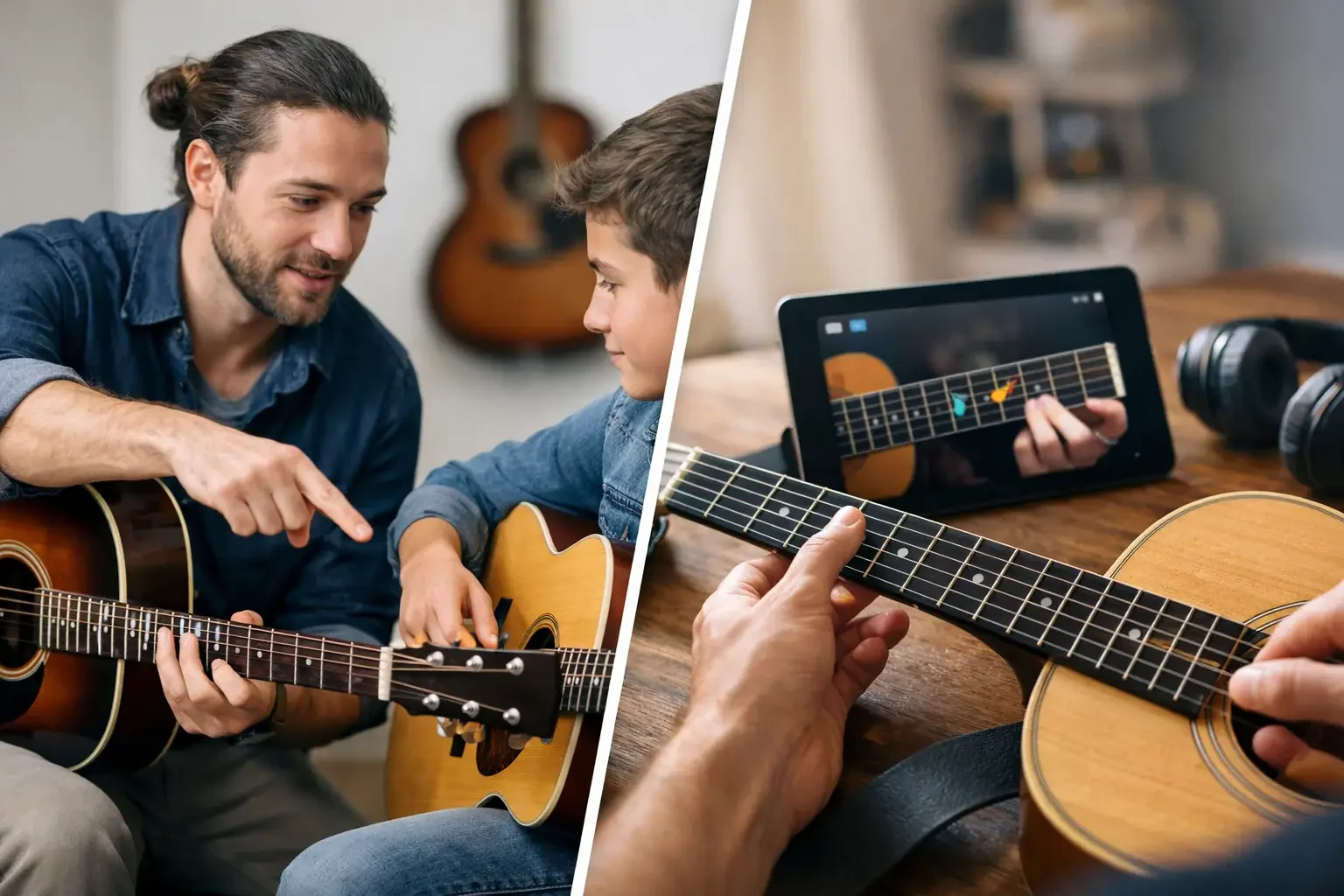 Guitar Teacher Versus Learning Apps Compared