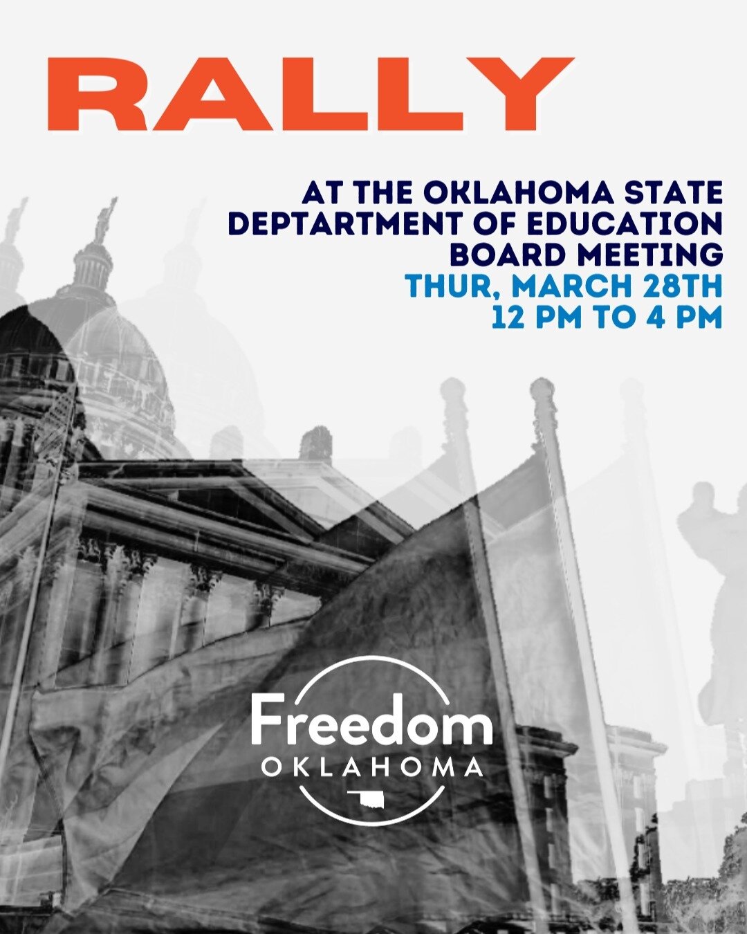 The OK State Board of Education may have limited public comment, but they can&rsquo;t silence public solidarity and demands for accountability. Join us at 12 noon on Thursday, March 28 at the Oliver Hodge Building in OKC as we take up space and ensur