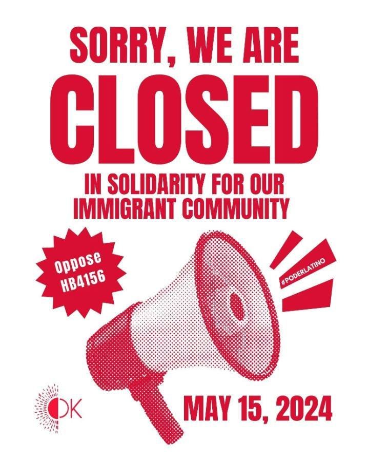 This Wednesday, May 15th, we'll be joining the Oklahoma Legislative Latino Caucus and closing the Freedom Oklahoma office in solidarity against the passage of HB4156, an anti-immigrant bill that seeks to displace Oklahoma's immigrant workers. 

From 