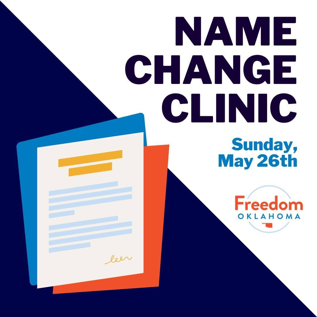 Need help getting your name legally changed? Join us on Sunday, May 26th for a name change clinic! We can help you understand how to legally change your name pro se, provide you with the required paperwork, and support you through our clinic scholars