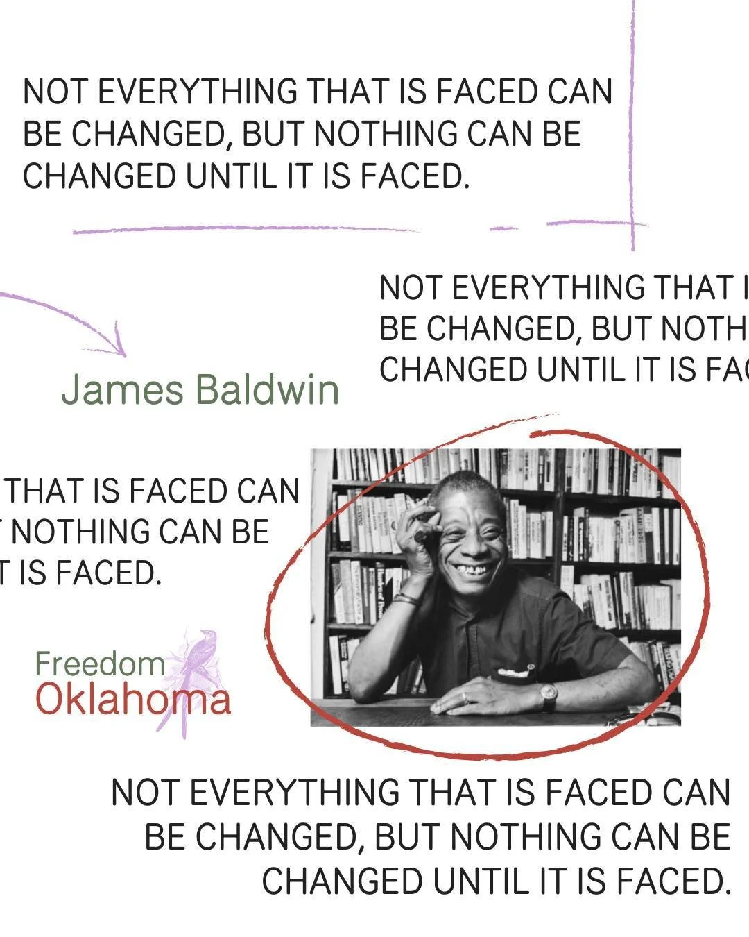 On this day in 1924, James Baldwin was born. Today we're celebrating his writing, his activism, and his legacy by revisiting a task he felt crucial for modern authors to undertake "Not everything that is faced can be changed, but nothing can be 