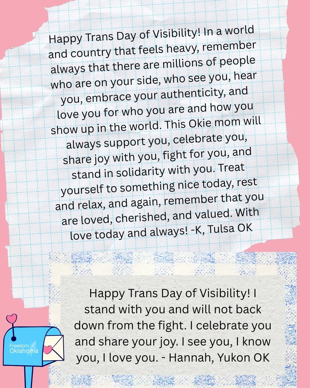Love Letters to Trans Oklahomans 2026 — Freedom Oklahoma