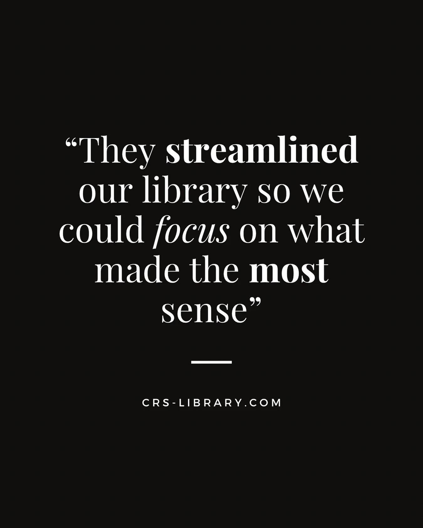 That&rsquo;s what we love to hear from our clients! 🙌

Our goal is always to bring clarity, efficiency, and purpose back into your resource library so your team can focus on DESIGN! 🛋️